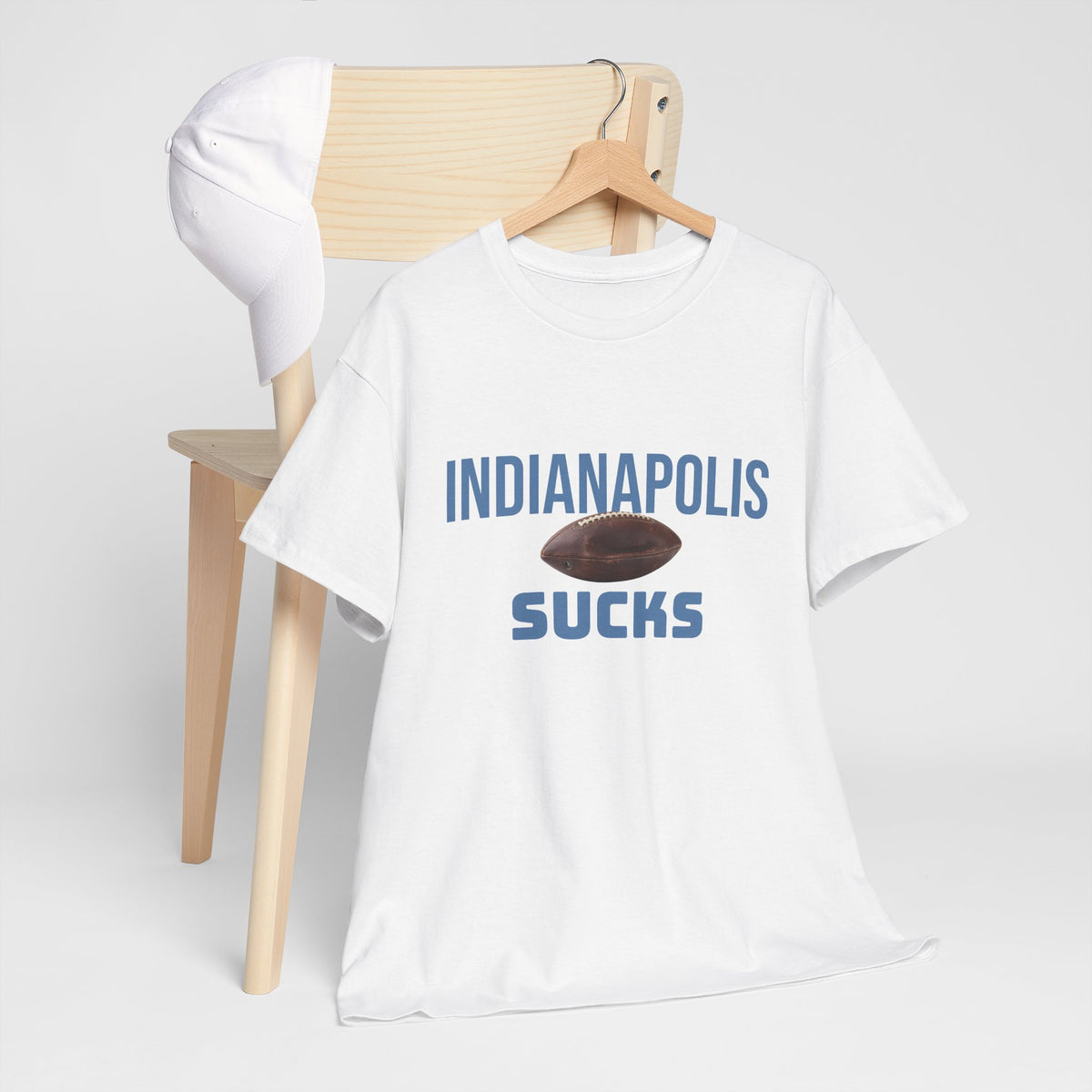 Indianapolis Sucks Football T-Shirt in Tennessee Colors