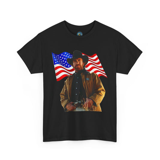 Chuck Norris American Flag T Shirt