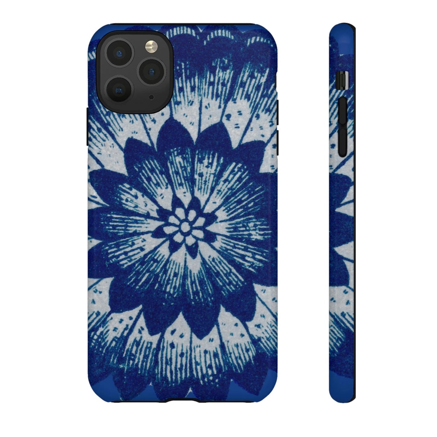 Phone Case-BLUE FLOWER | Tough-iPhone 11 Pro Max-Glossy-PhoneCaseBoss-Phone-Best-Phone-Cases