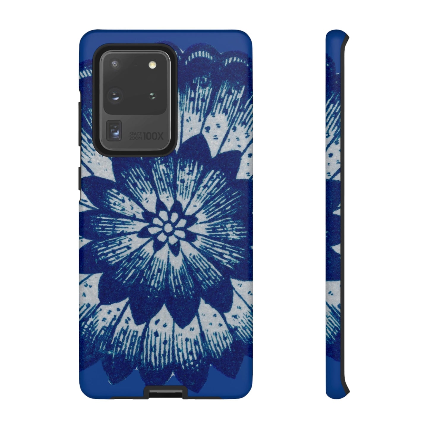Phone Case-BLUE FLOWER | Tough-Samsung Galaxy S20 Ultra-Matte-PhoneCaseBoss-Phone-Best-Phone-Cases