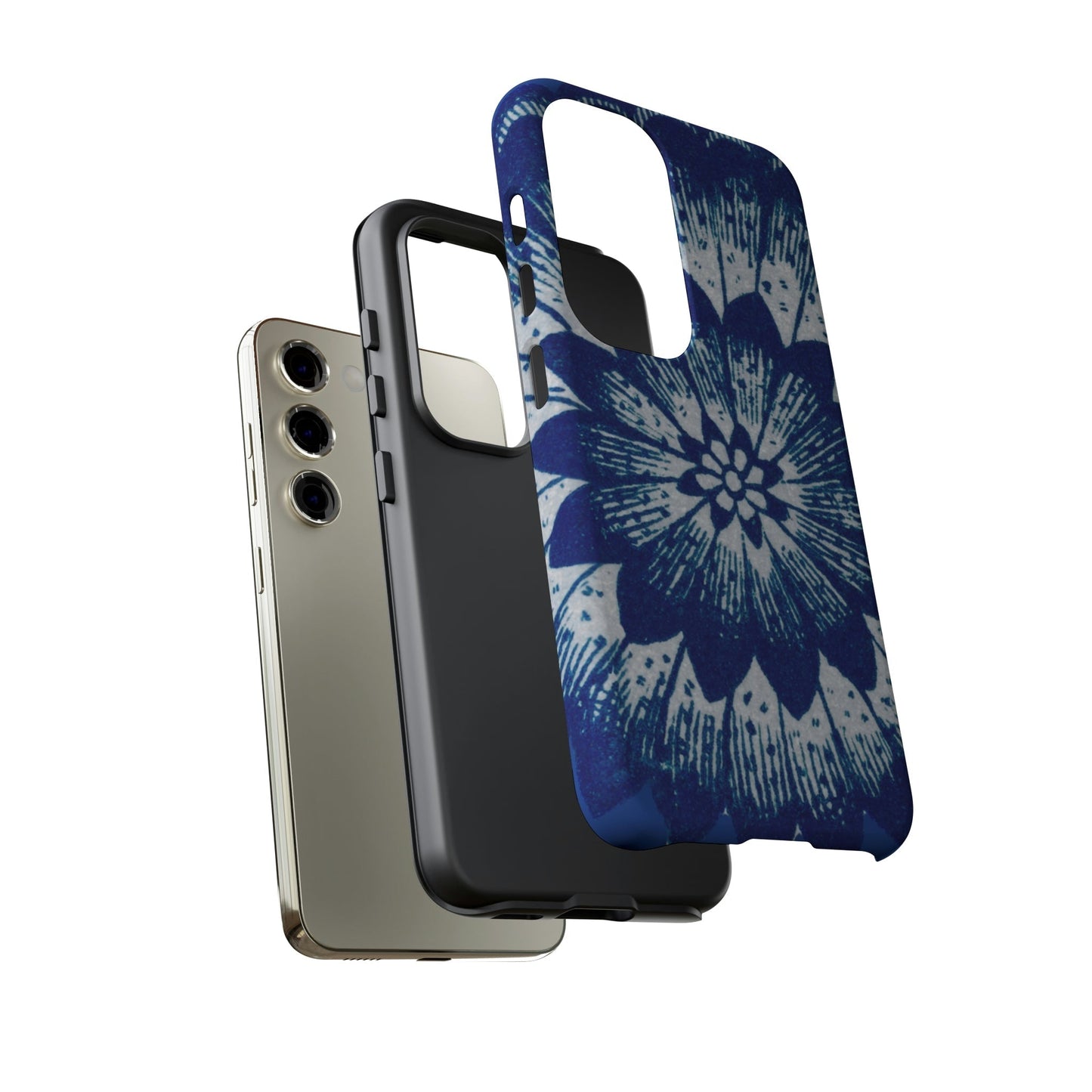 Phone Case-BLUE FLOWER | Tough-PhoneCaseBoss-Phone-Best-Phone-Cases