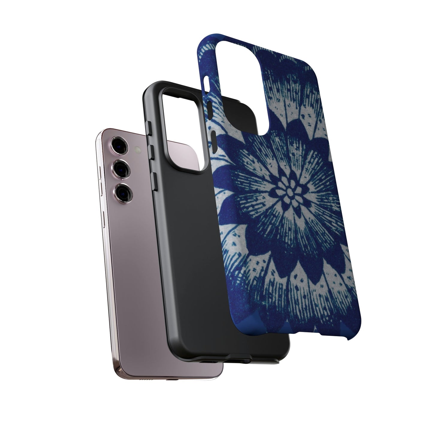 Phone Case-BLUE FLOWER | Tough-PhoneCaseBoss-Phone-Best-Phone-Cases