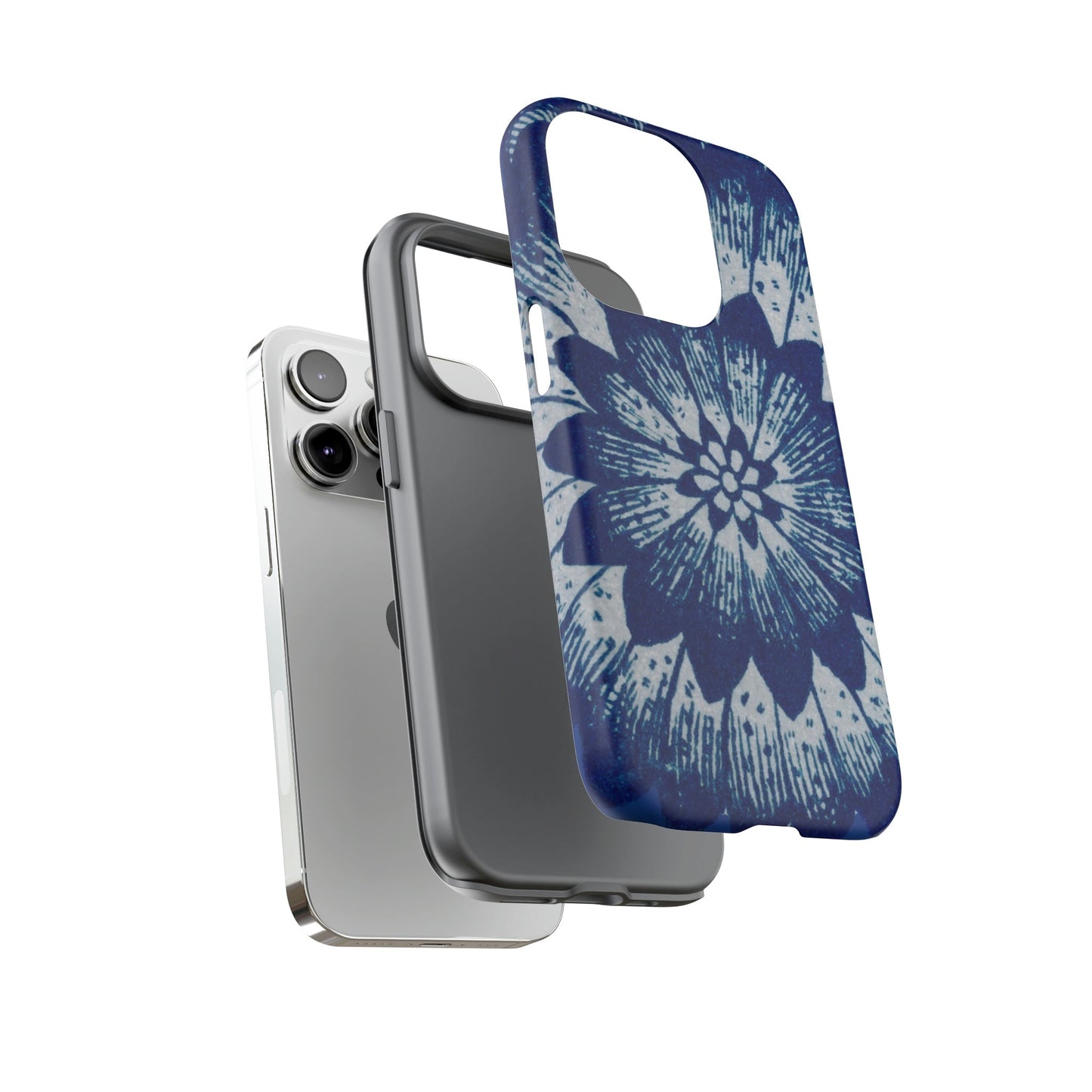 Phone Case-BLUE FLOWER | Tough-PhoneCaseBoss-Phone-Best-Phone-Cases