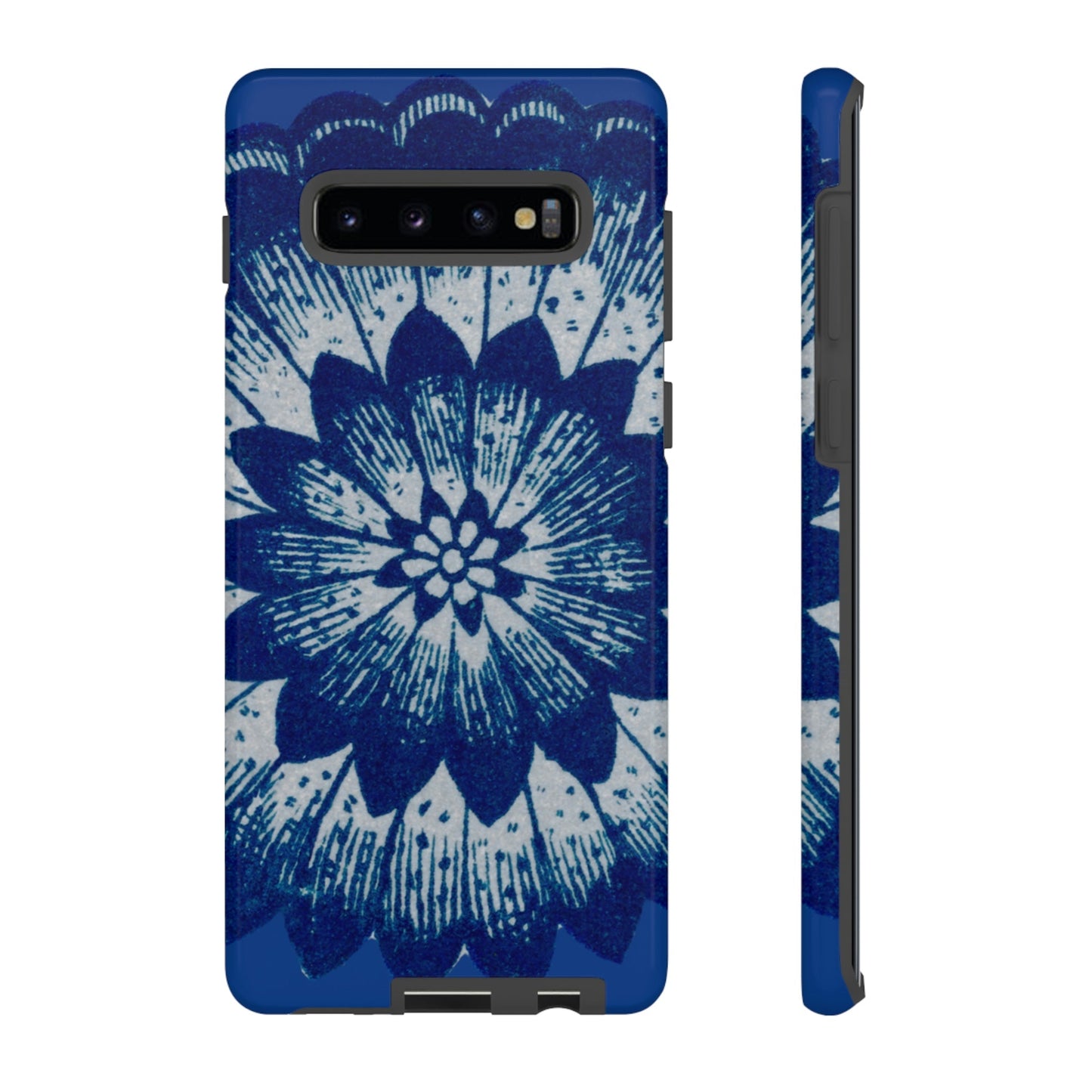 Phone Case-BLUE FLOWER | Tough-Samsung Galaxy S10 Plus-Glossy-PhoneCaseBoss-Phone-Best-Phone-Cases
