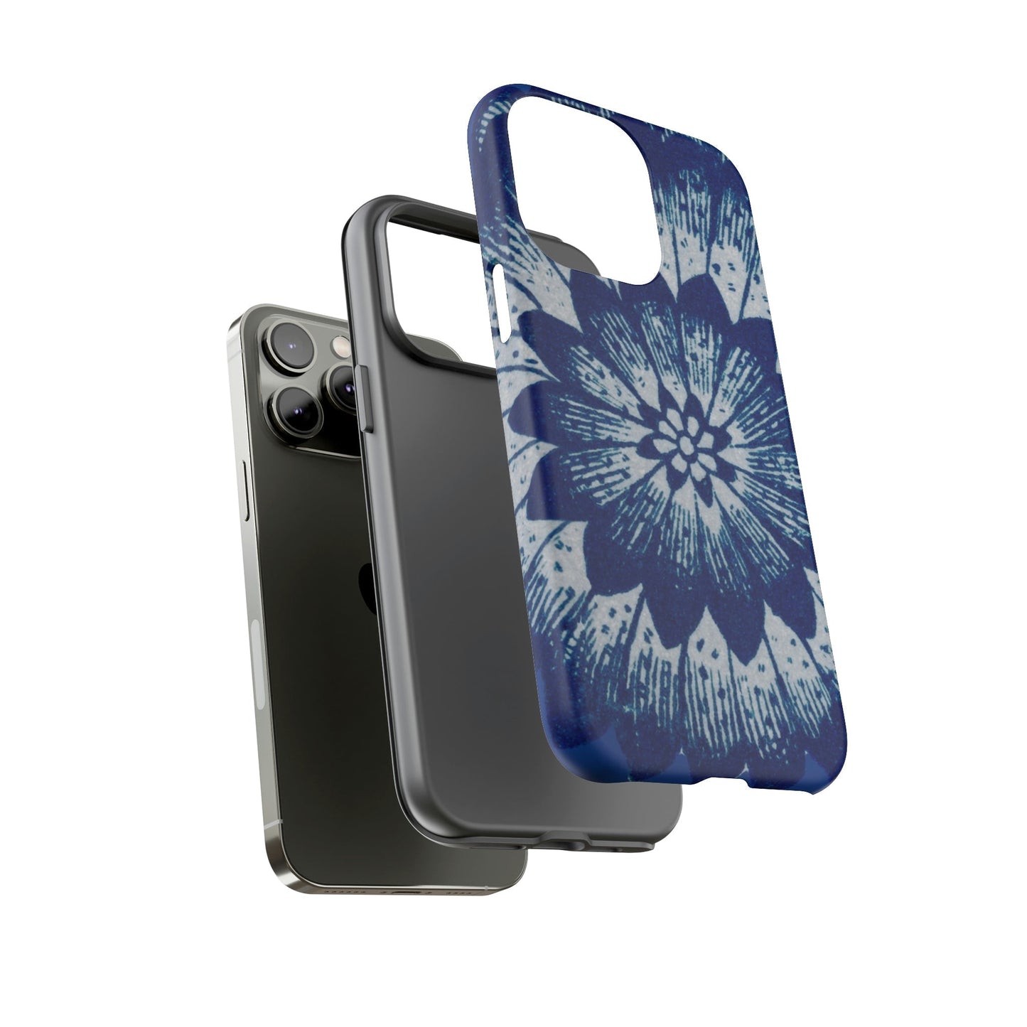 Phone Case-BLUE FLOWER | Tough-PhoneCaseBoss-Phone-Best-Phone-Cases