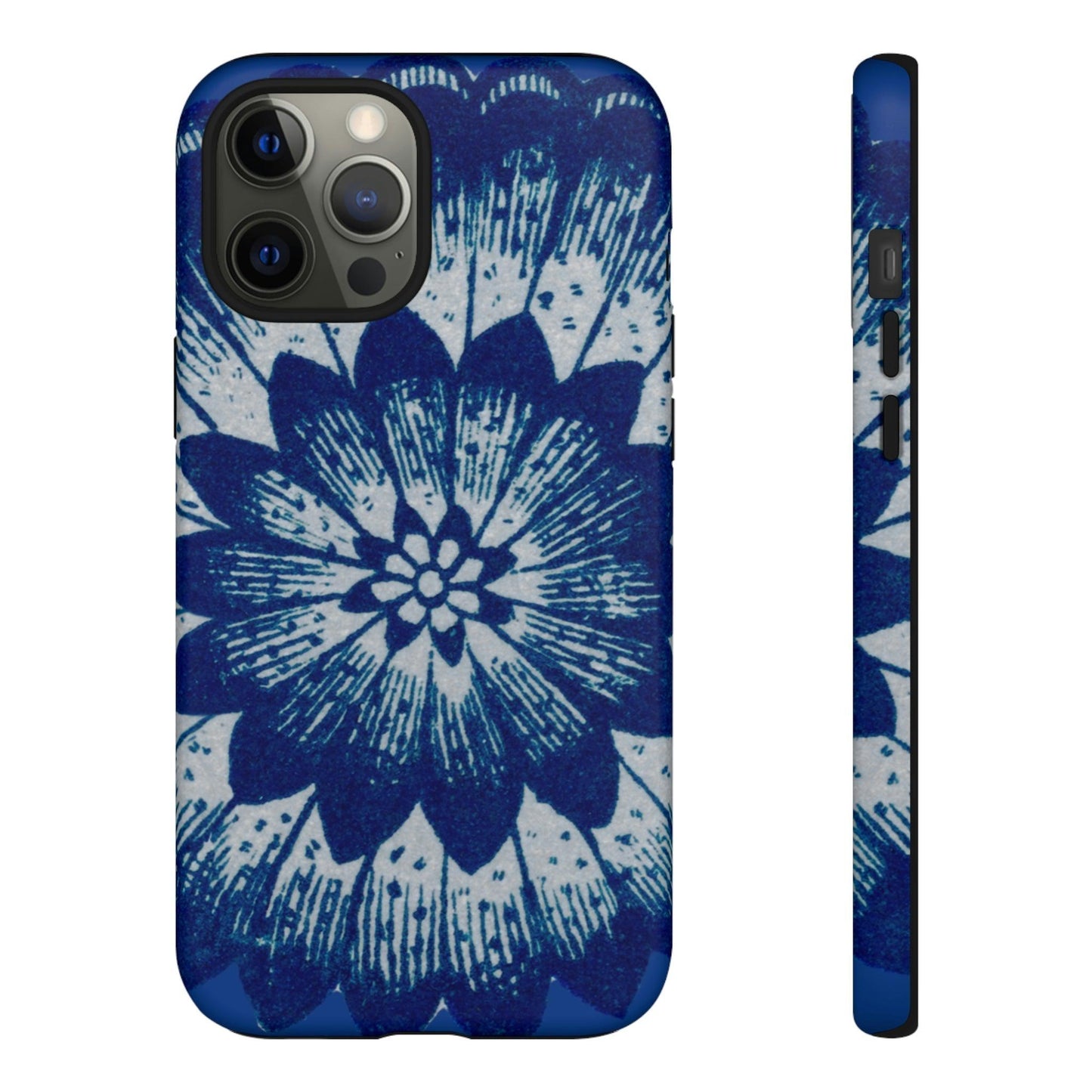 Phone Case-BLUE FLOWER | Tough-iPhone 12 Pro Max-Matte-PhoneCaseBoss-Phone-Best-Phone-Cases