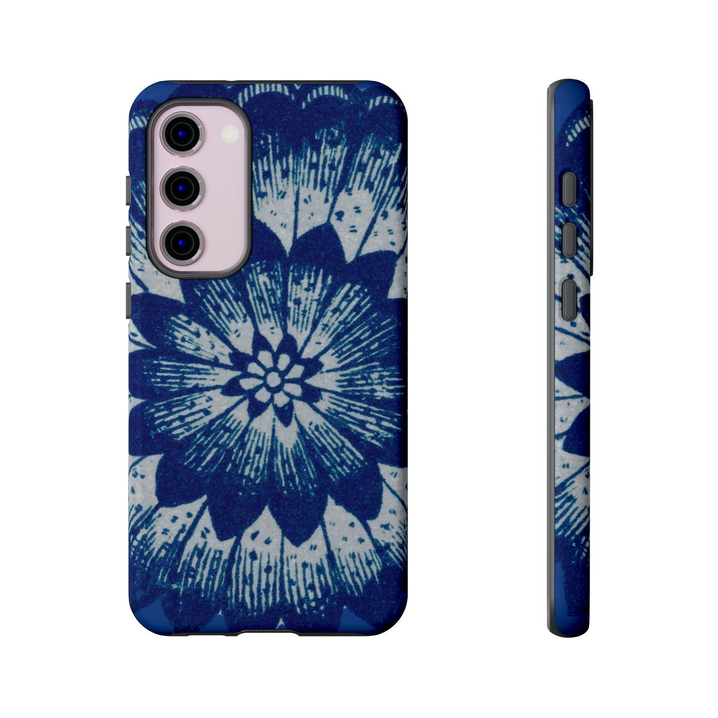 Phone Case-BLUE FLOWER | Tough-Samsung Galaxy S23 Plus-Glossy-PhoneCaseBoss-Phone-Best-Phone-Cases