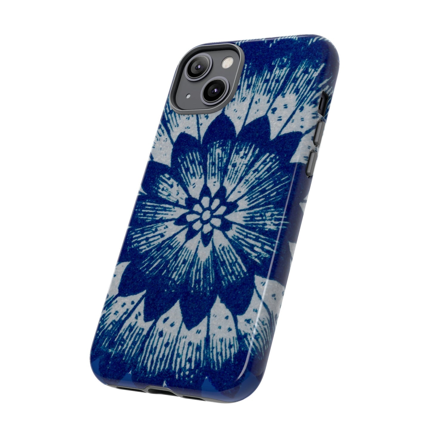 Phone Case-BLUE FLOWER | Tough-PhoneCaseBoss-Phone-Best-Phone-Cases