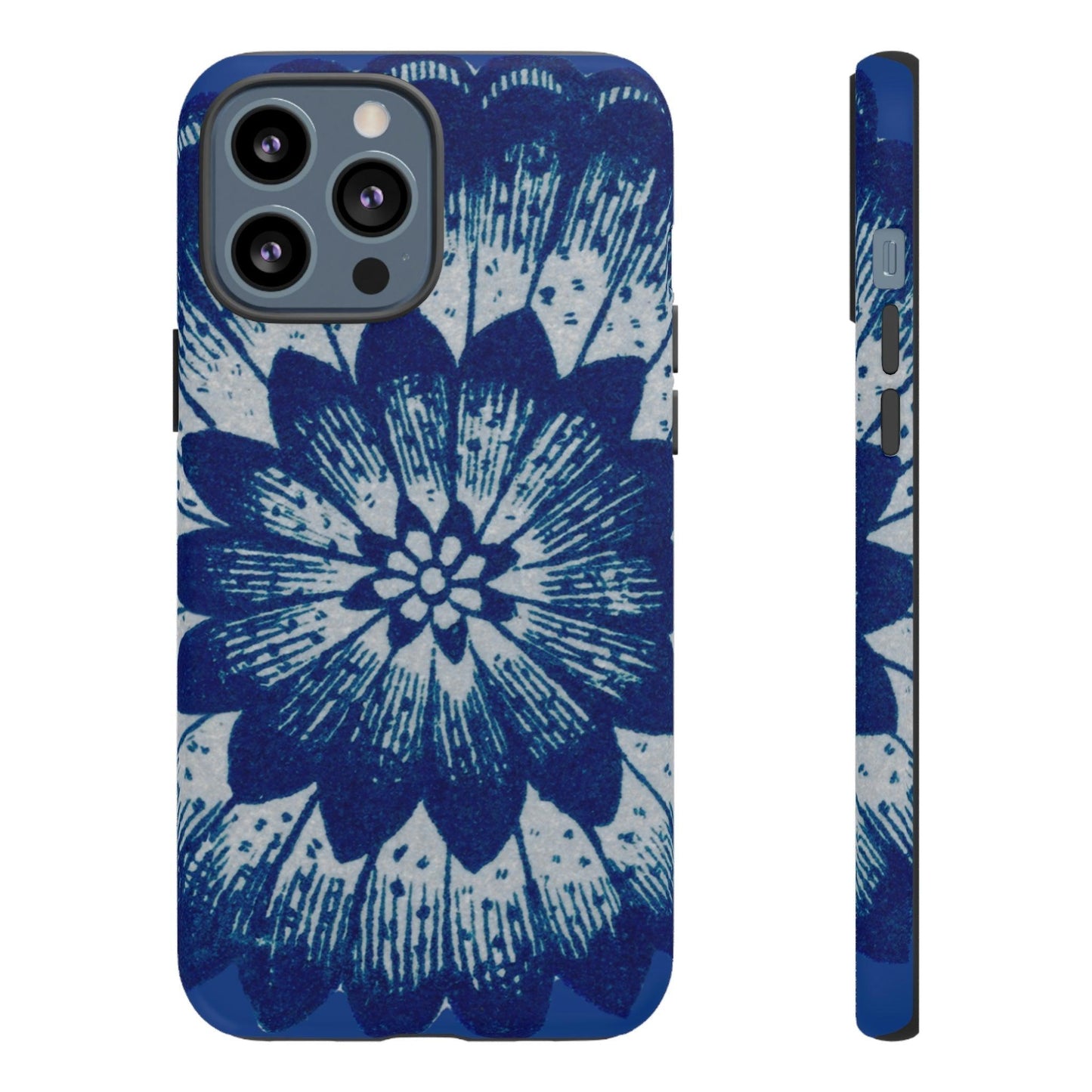 Phone Case-BLUE FLOWER | Tough-iPhone 13 Pro Max-Matte-PhoneCaseBoss-Phone-Best-Phone-Cases