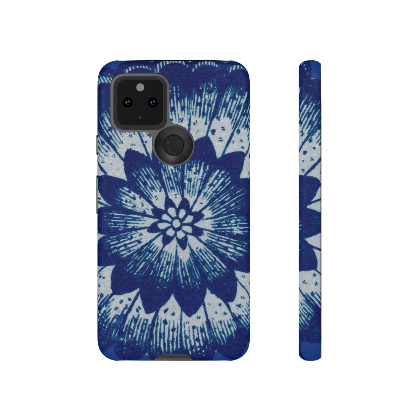 Phone Case-BLUE FLOWER | Tough-Google Pixel 5 5G-Matte-PhoneCaseBoss-Phone-Best-Phone-Cases