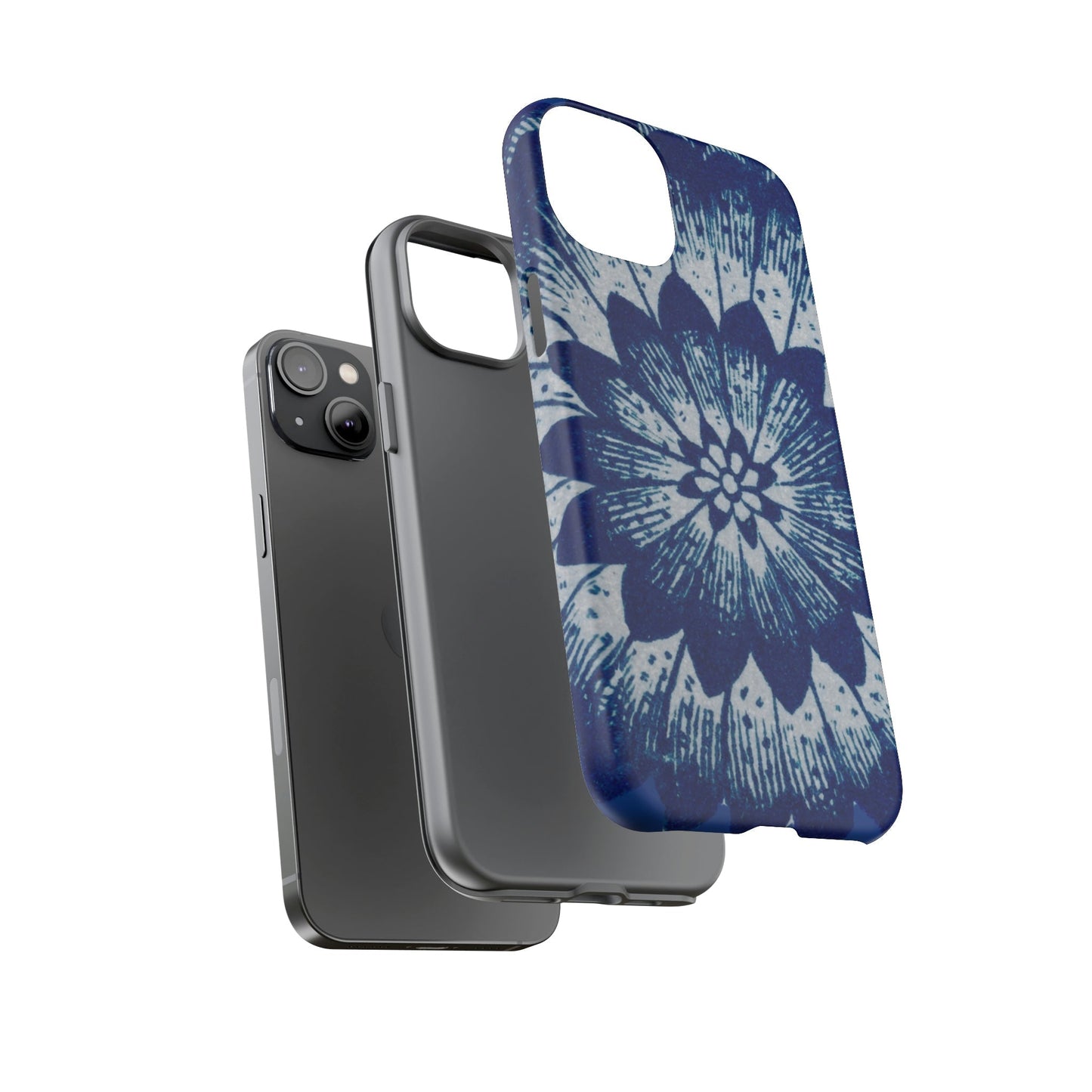 Phone Case-BLUE FLOWER | Tough-PhoneCaseBoss-Phone-Best-Phone-Cases