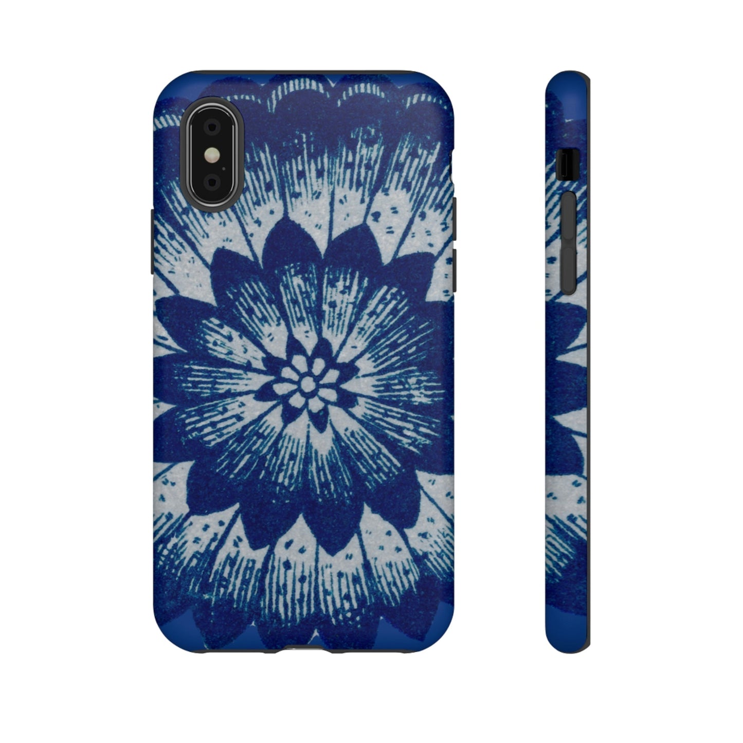 Phone Case-BLUE FLOWER | Tough-iPhone X-Matte-PhoneCaseBoss-Phone-Best-Phone-Cases