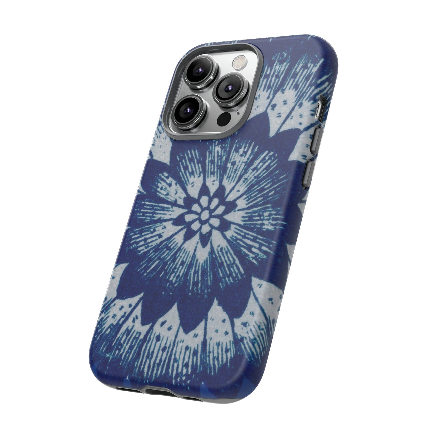 Phone Case-BLUE FLOWER | Tough-PhoneCaseBoss-Phone-Best-Phone-Cases