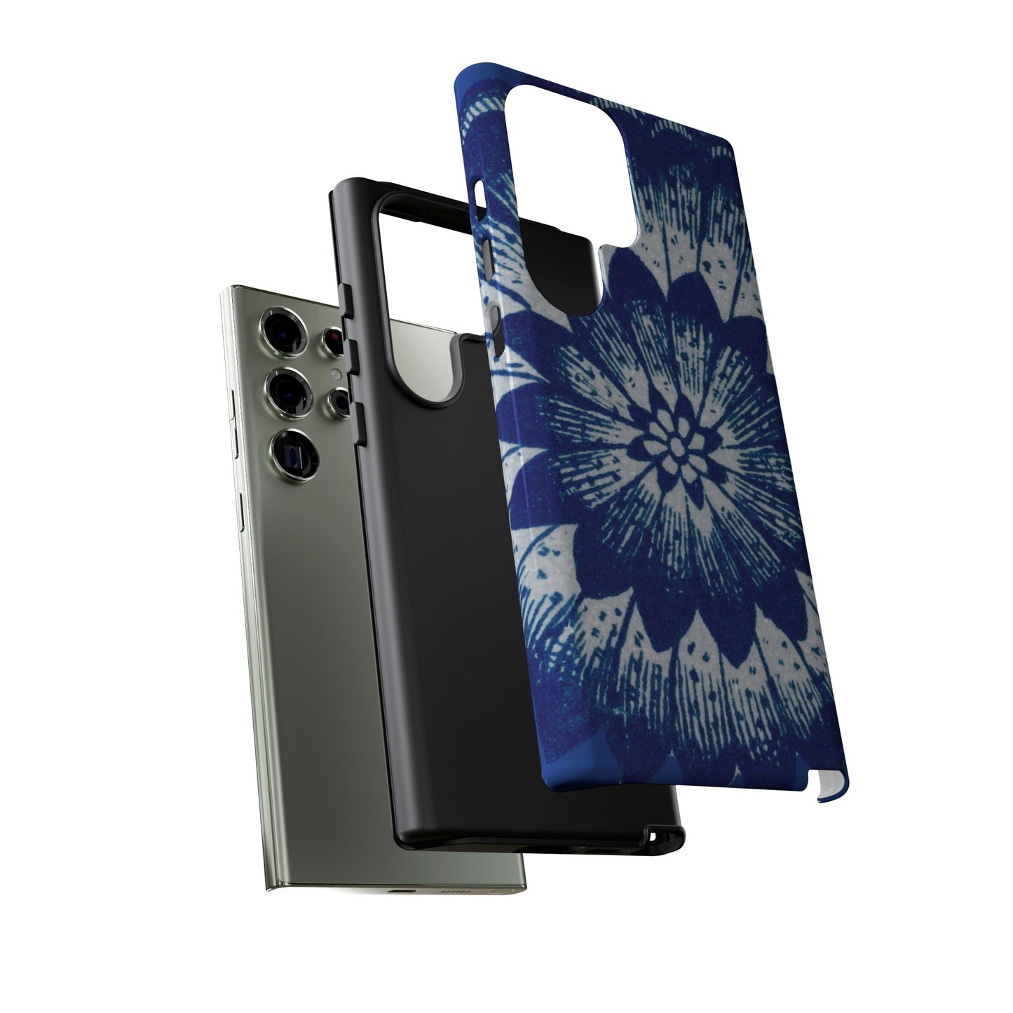 Phone Case-BLUE FLOWER | Tough-PhoneCaseBoss-Phone-Best-Phone-Cases
