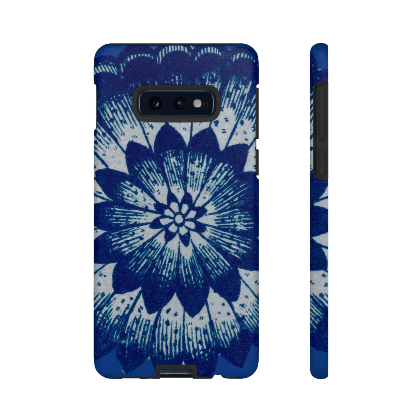 Phone Case-BLUE FLOWER | Tough-Samsung Galaxy S10E-Matte-PhoneCaseBoss-Phone-Best-Phone-Cases