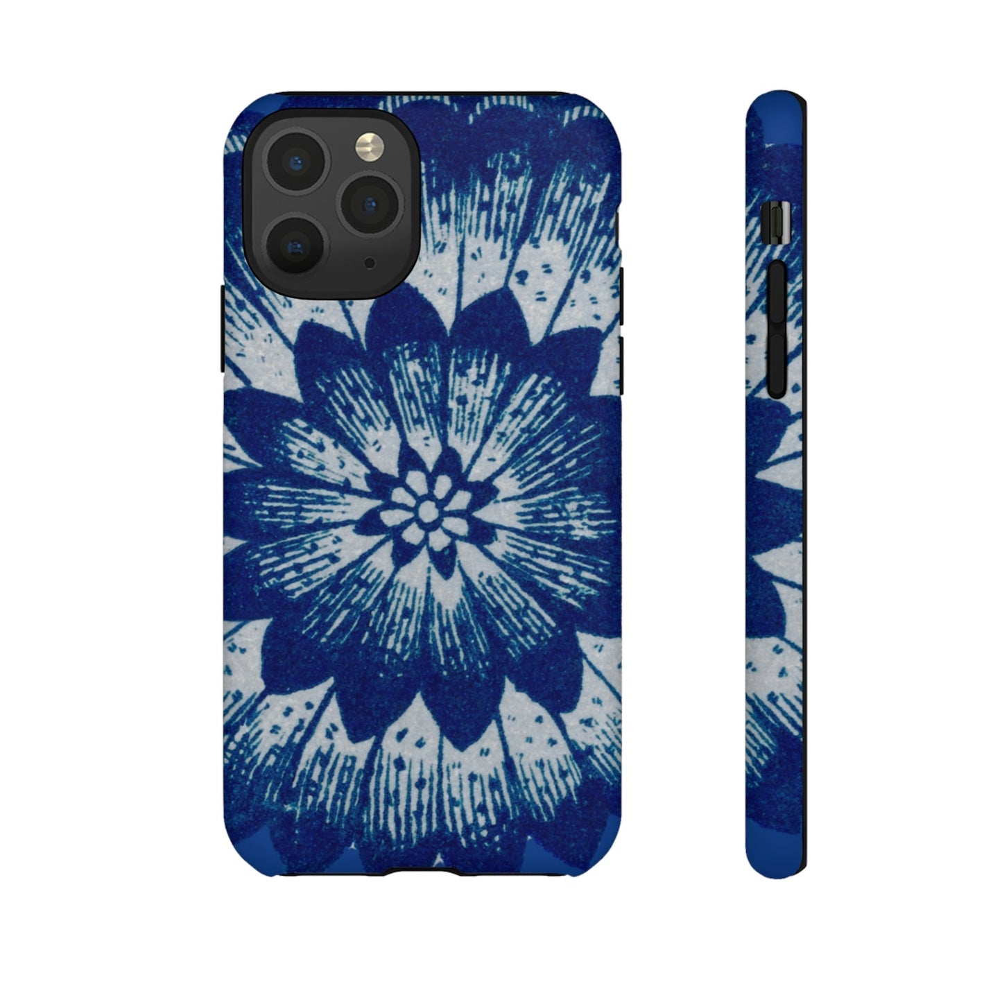 Phone Case-BLUE FLOWER | Tough-iPhone 11 Pro-Matte-PhoneCaseBoss-Phone-Best-Phone-Cases