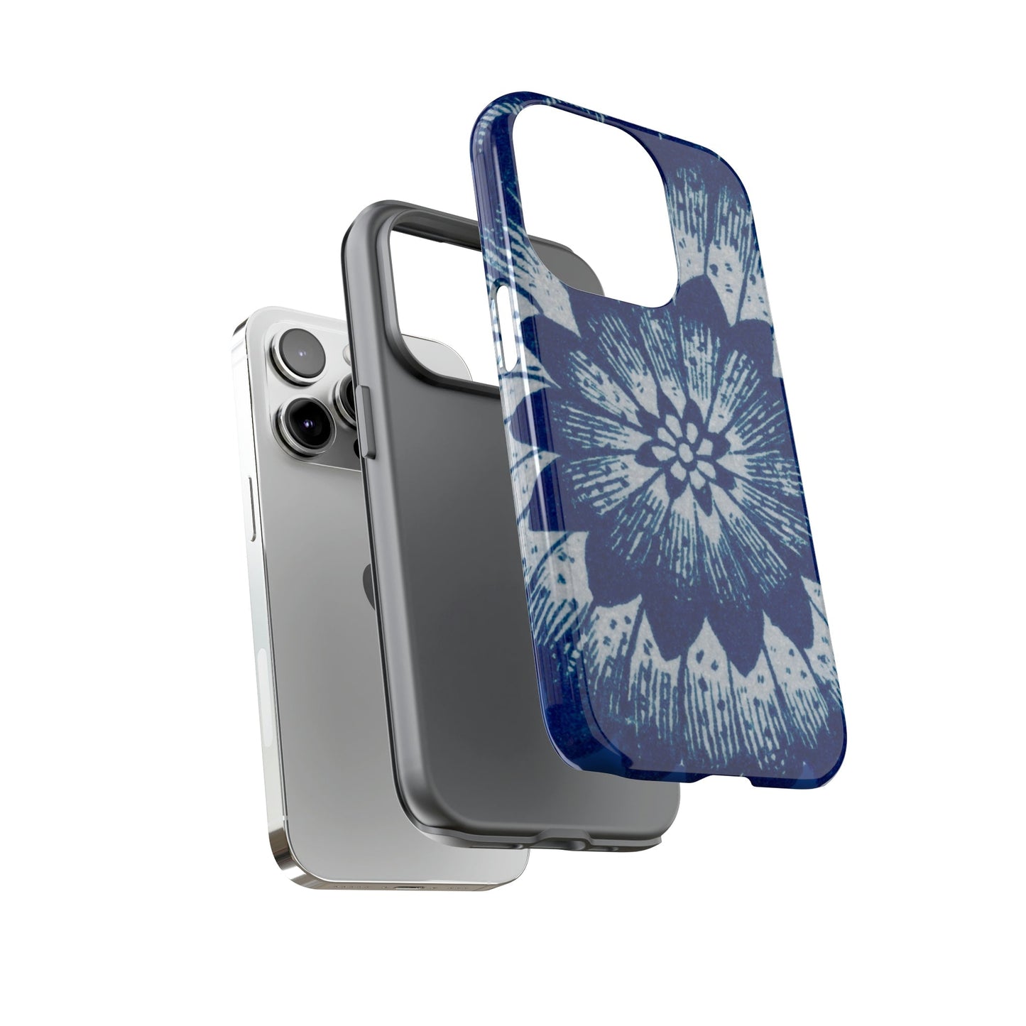 Phone Case-BLUE FLOWER | Tough-PhoneCaseBoss-Phone-Best-Phone-Cases
