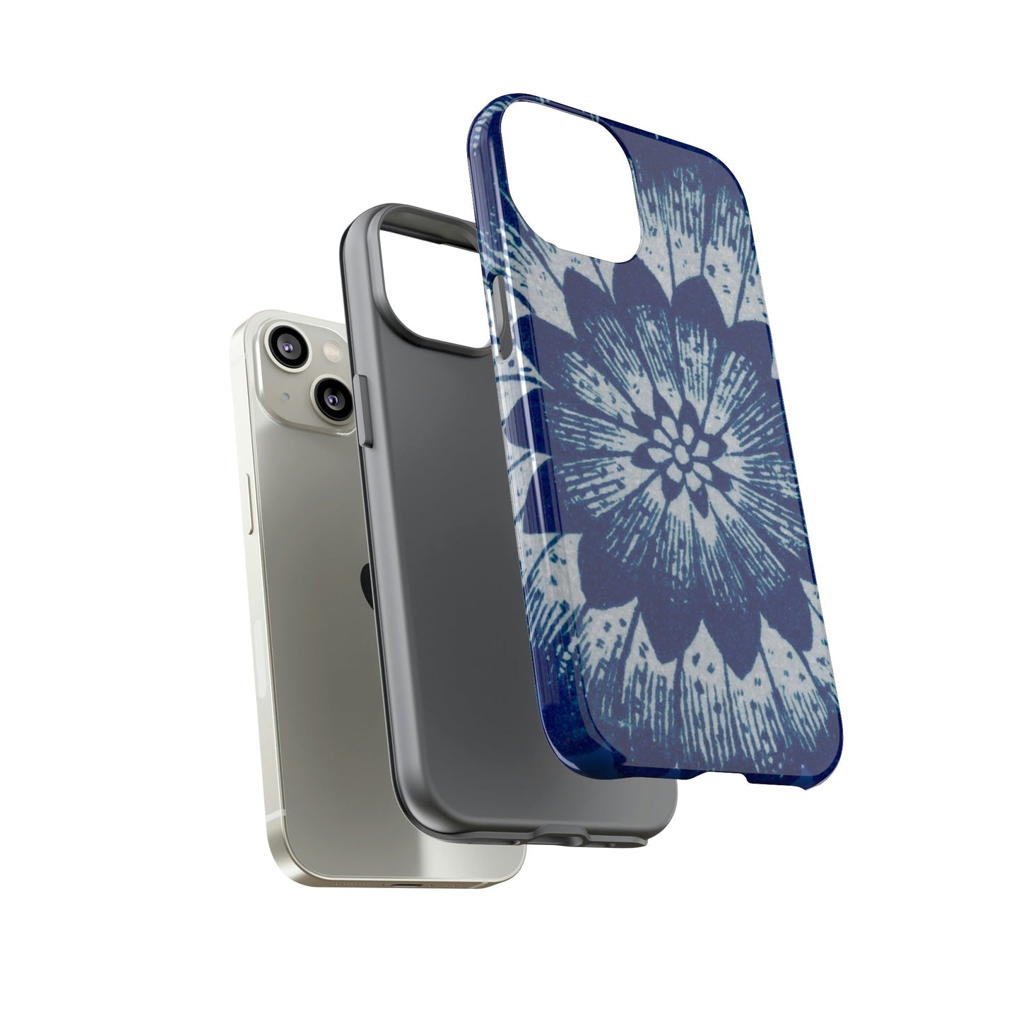 Phone Case-BLUE FLOWER | Tough-PhoneCaseBoss-Phone-Best-Phone-Cases