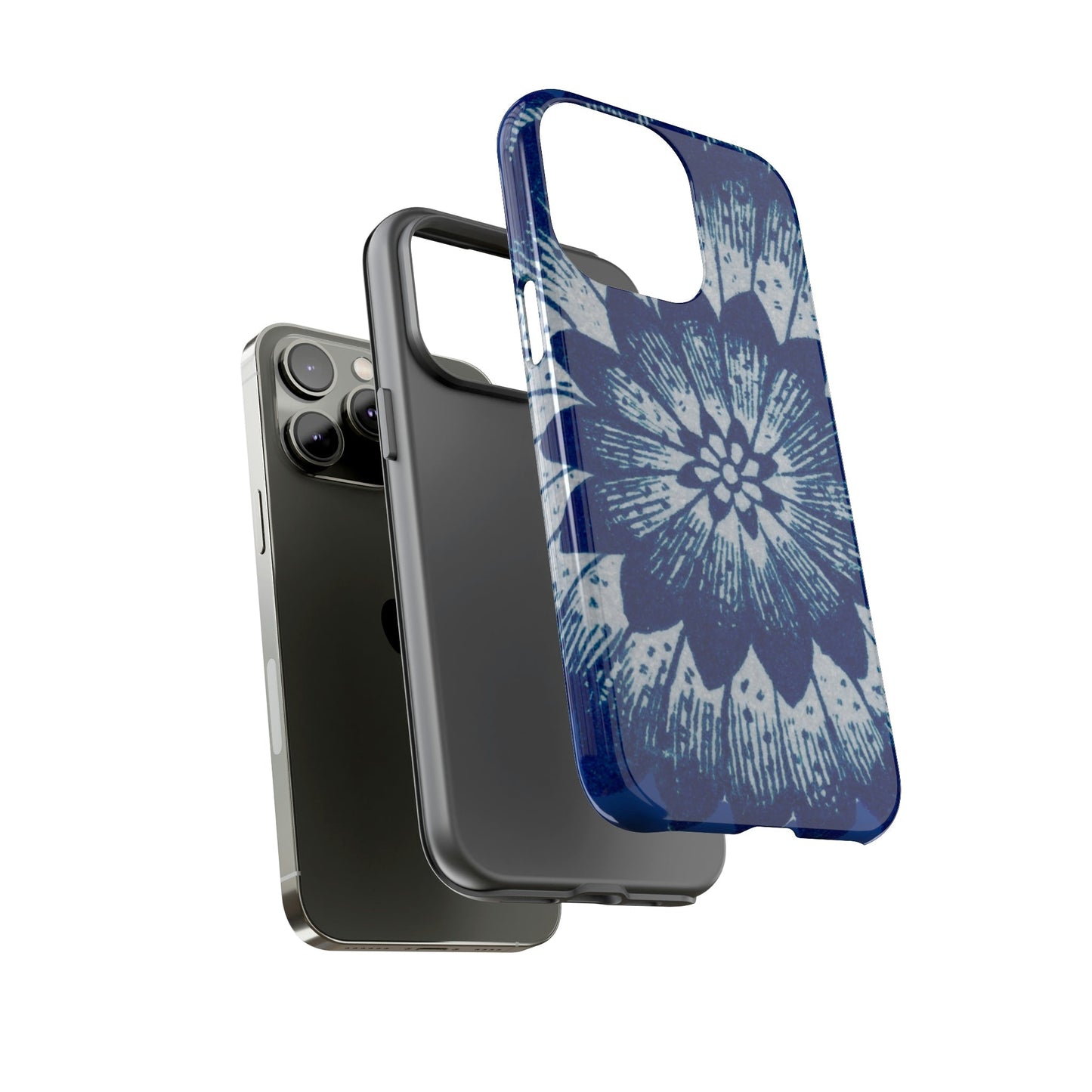 Phone Case-BLUE FLOWER | Tough-PhoneCaseBoss-Phone-Best-Phone-Cases