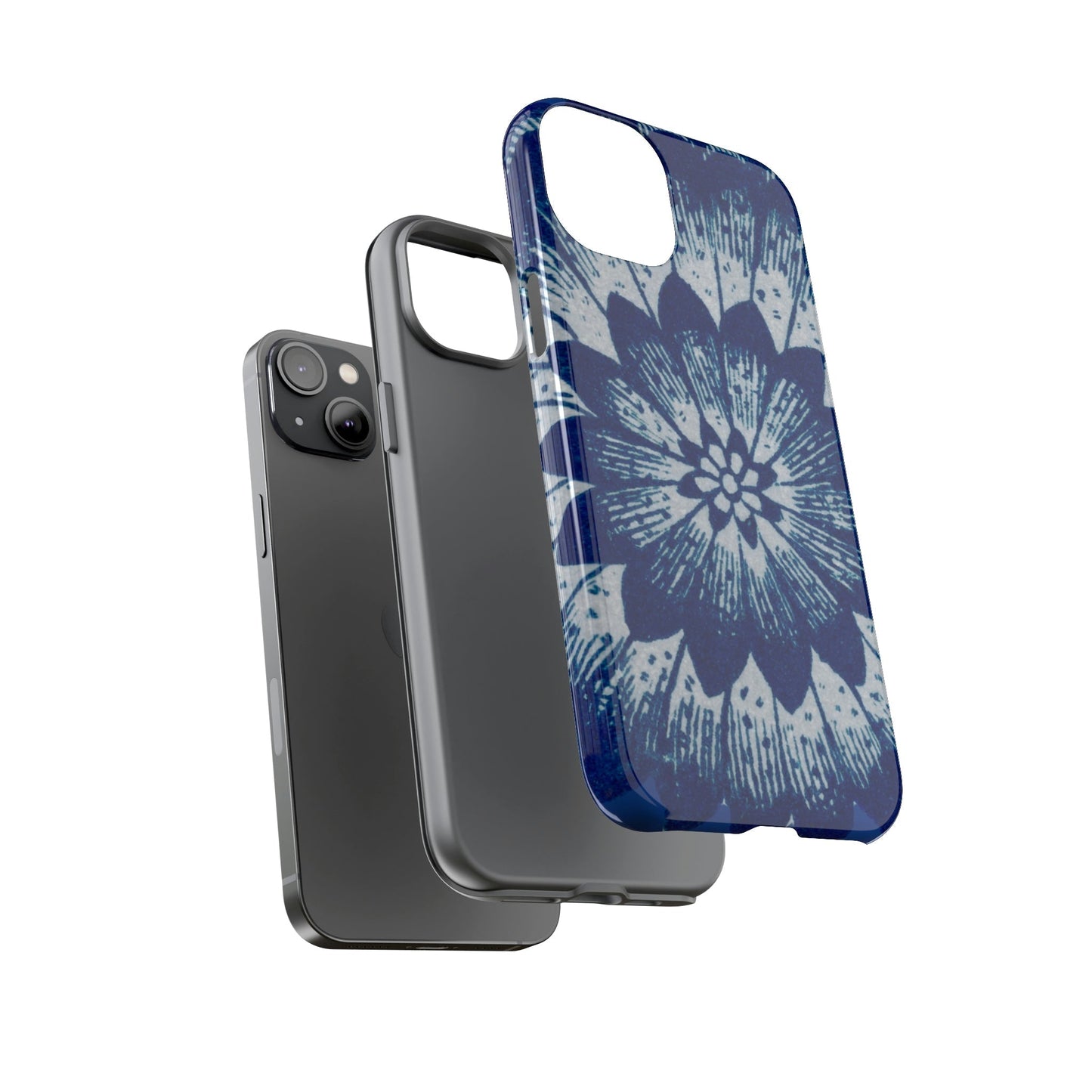 Phone Case-BLUE FLOWER | Tough-PhoneCaseBoss-Phone-Best-Phone-Cases