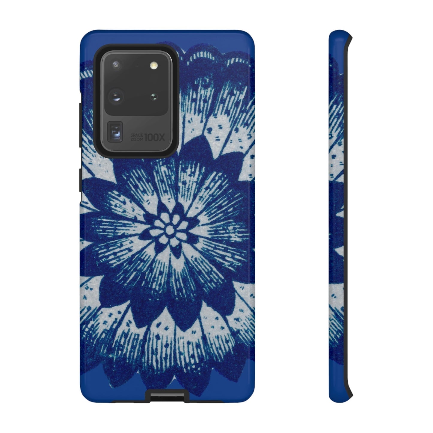 Phone Case-BLUE FLOWER | Tough-Samsung Galaxy S20 Ultra-Glossy-PhoneCaseBoss-Phone-Best-Phone-Cases