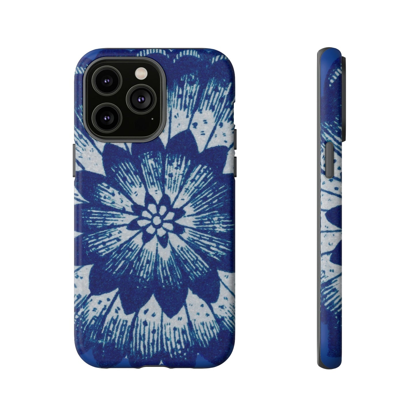 Phone Case-BLUE FLOWER | Tough-iPhone 14 Pro Max-Matte-PhoneCaseBoss-Phone-Best-Phone-Cases