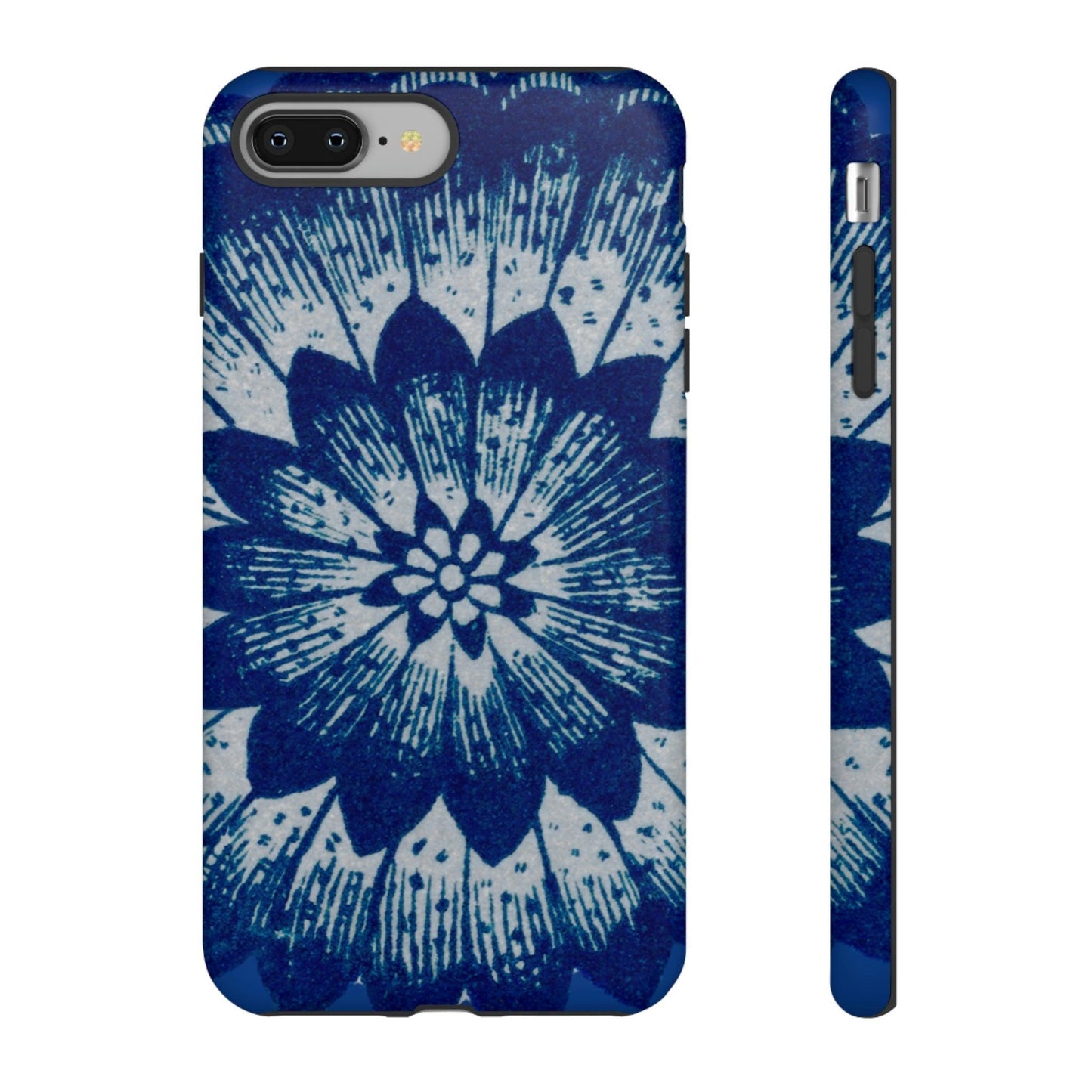 Phone Case-BLUE FLOWER | Tough-iPhone 8 Plus-Matte-PhoneCaseBoss-Phone-Best-Phone-Cases
