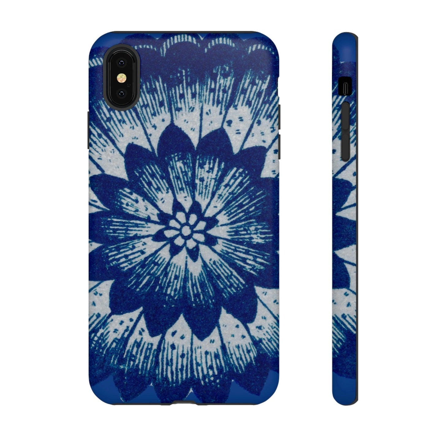 Phone Case-BLUE FLOWER | Tough-iPhone XS MAX-Matte-PhoneCaseBoss-Phone-Best-Phone-Cases
