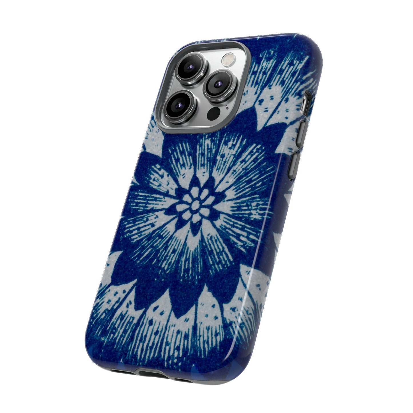 Phone Case-BLUE FLOWER | Tough-PhoneCaseBoss-Phone-Best-Phone-Cases