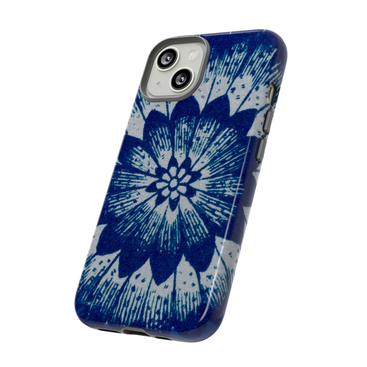 Phone Case-BLUE FLOWER | Tough-PhoneCaseBoss-Phone-Best-Phone-Cases