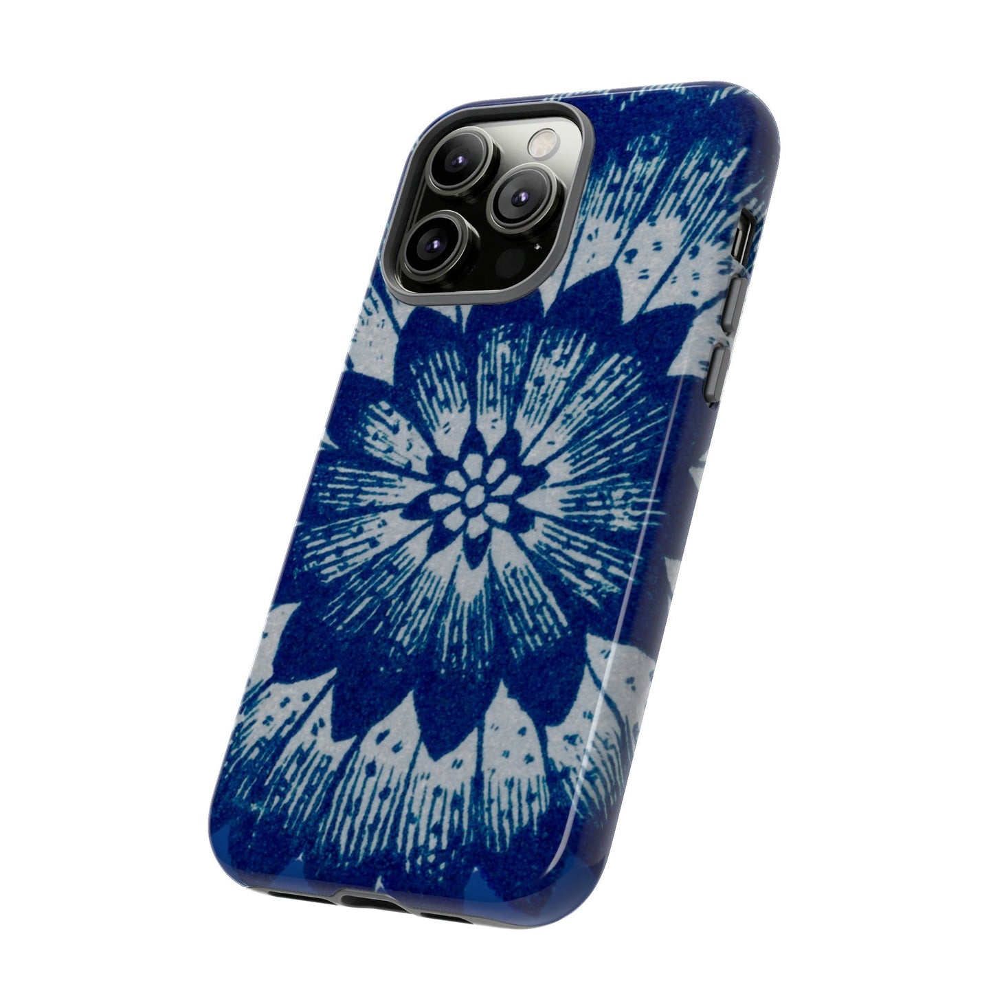 Phone Case-BLUE FLOWER | Tough-PhoneCaseBoss-Phone-Best-Phone-Cases
