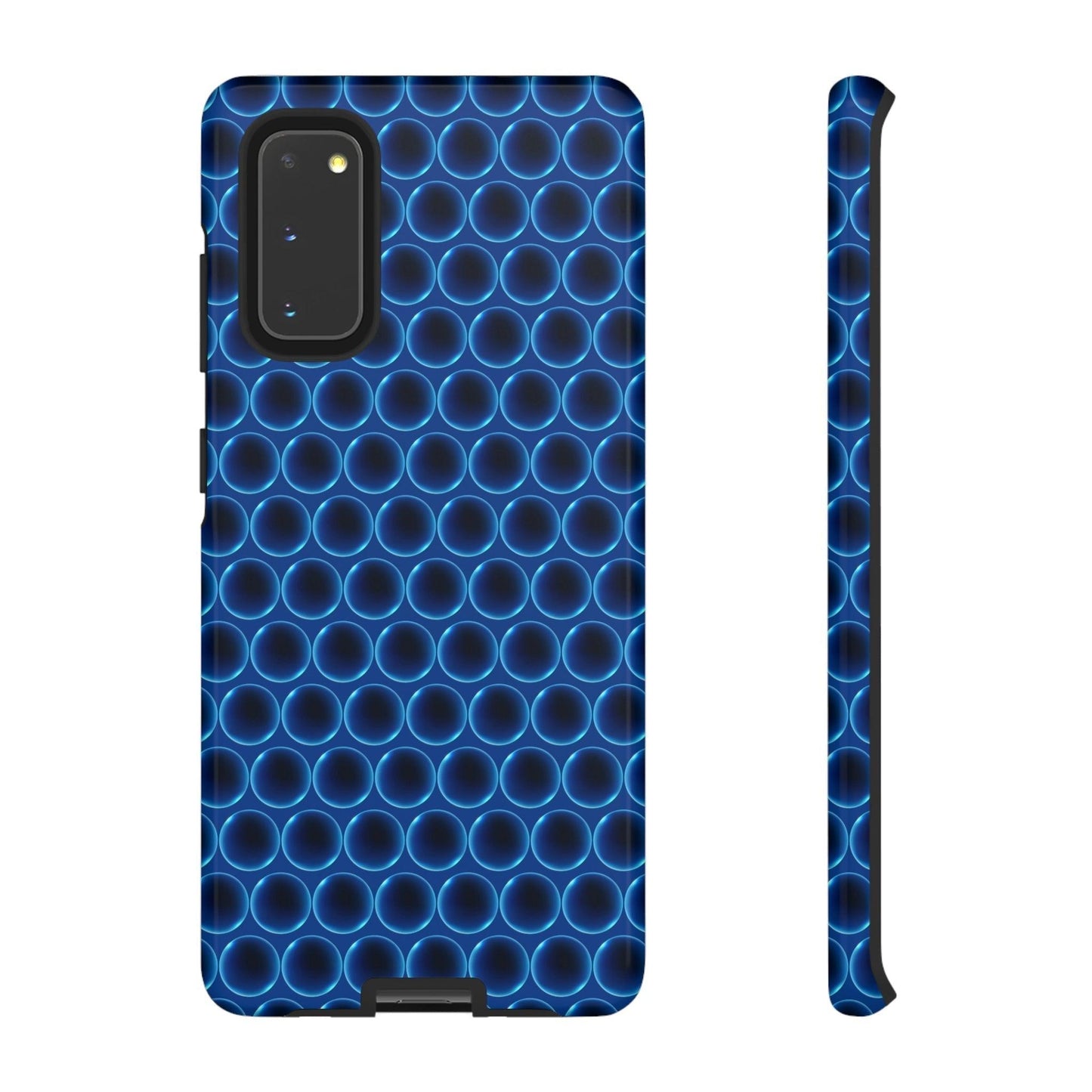 Phone Case-BLUE LATHER | Tough-Samsung Galaxy S20-Glossy-PhoneCaseBoss-Phone-Best-Phone-Cases