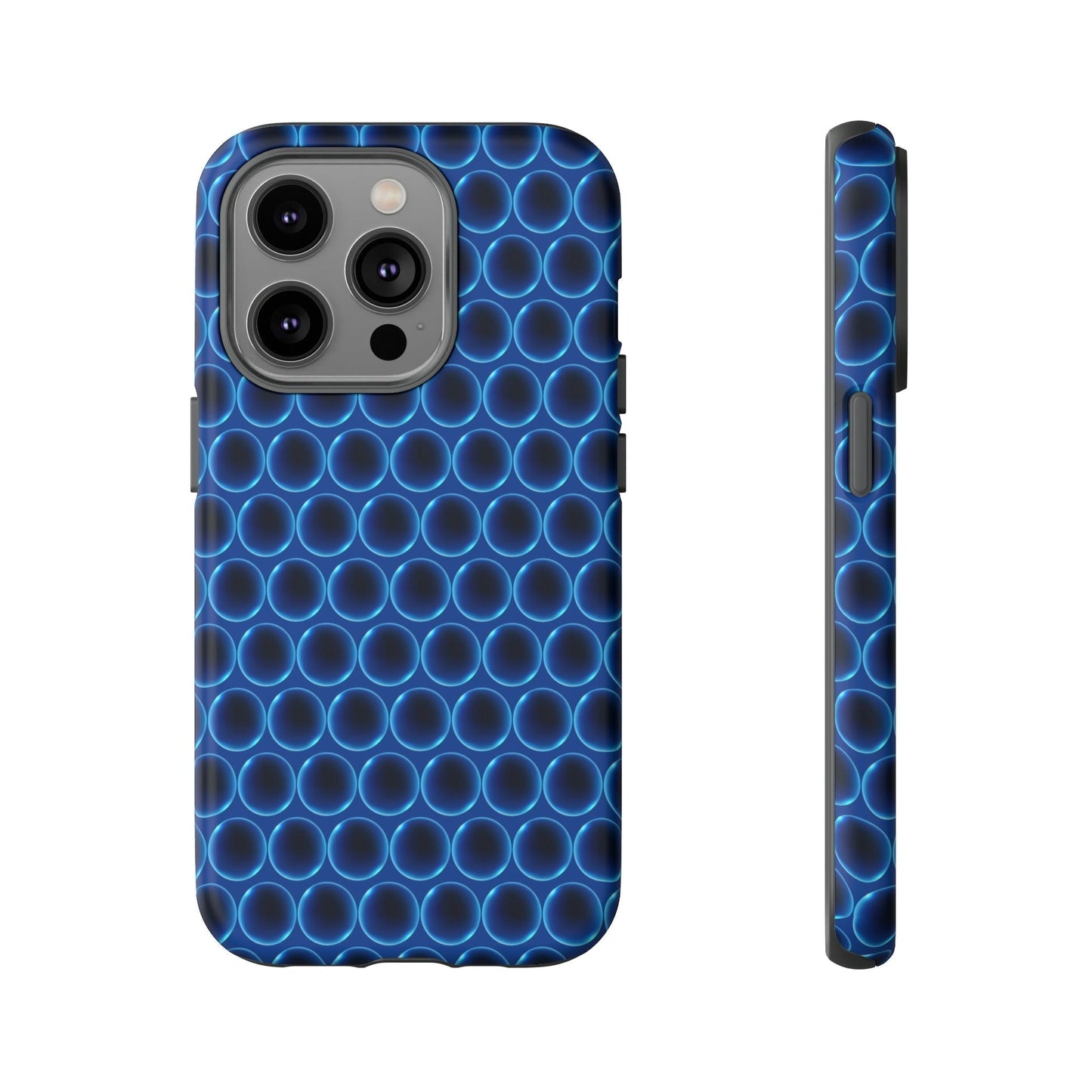 Phone Case-BLUE LATHER | Tough-iPhone 14 Pro-Matte-PhoneCaseBoss-Phone-Best-Phone-Cases
