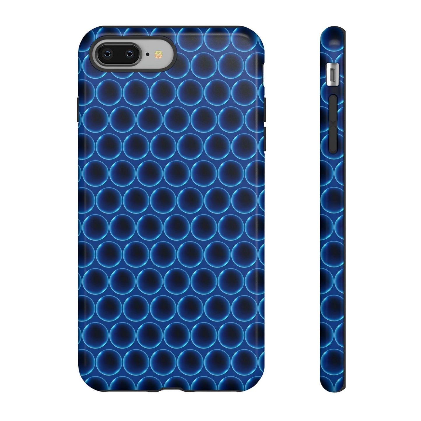 Phone Case-BLUE LATHER | Tough-iPhone 8 Plus-Glossy-PhoneCaseBoss-Phone-Best-Phone-Cases