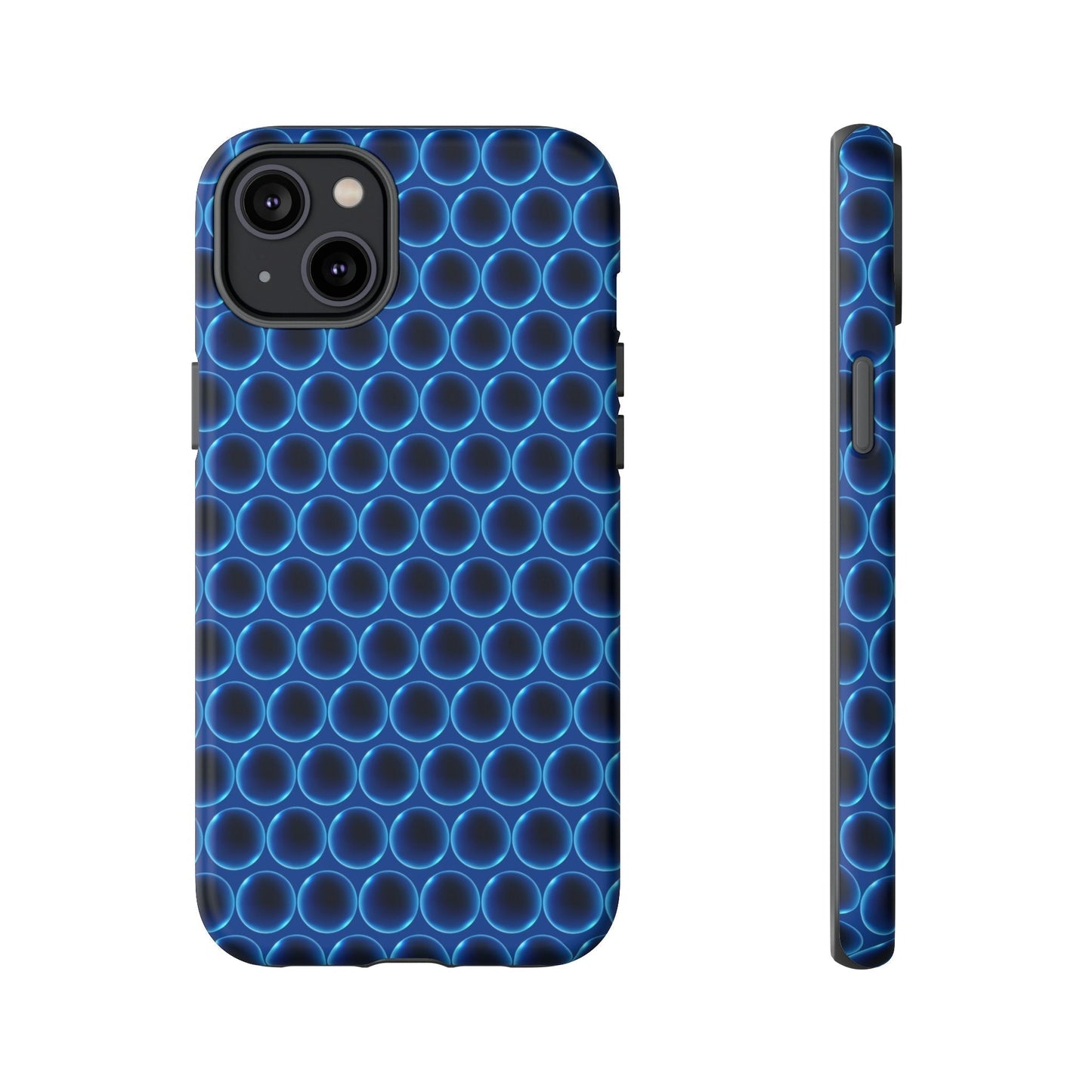 Phone Case-BLUE LATHER | Tough-iPhone 14 Plus-Matte-PhoneCaseBoss-Phone-Best-Phone-Cases