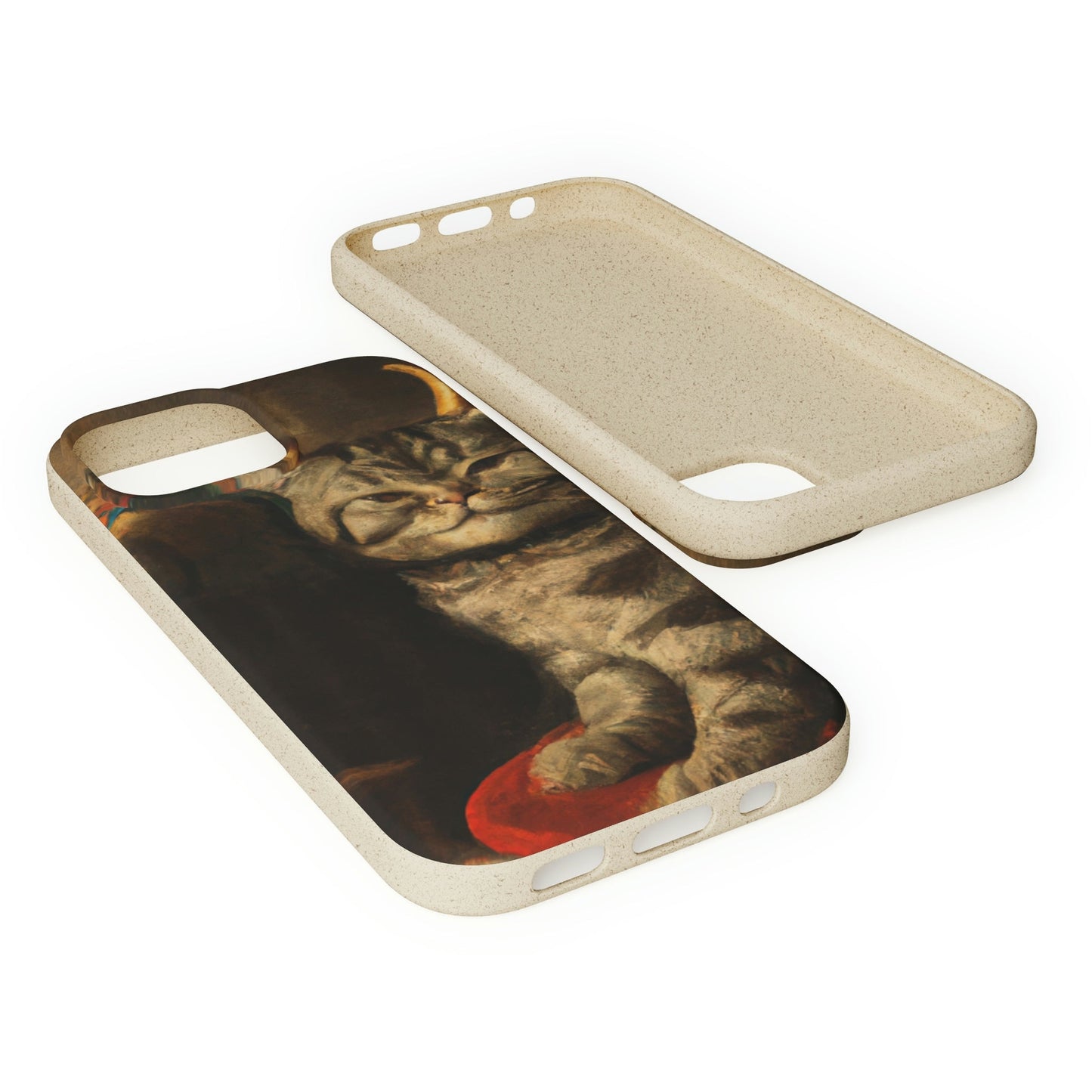 Biodegradeable iPhone Case Earth Friendly Android Phone Case-Biodegradable Phone Case Horned Cat iPhone Android Phone Earth Friendly Cases-PhoneCaseBoss-Phone-Best-Phone-Cases