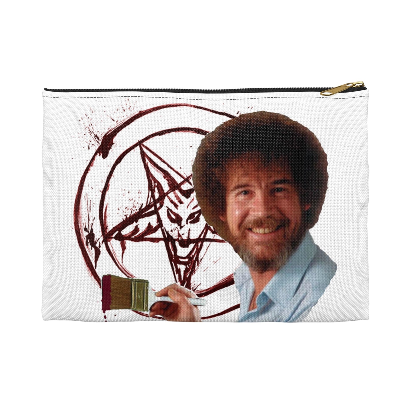 Bob paints a pentagram - Accessory Pouch-Bags-Printify-Accessories, All Over Print, Bags, More, Pouches | Small,Black zipper,,7782711525469-Bob-paints-a-pentagram-Accessory-Pouch-Bags-Accessories-All-Over-Print-Bags-More-Pouches-Small-Black-zipper-Best-Online-Gift-Shop-3, PhoneCaseBoss | Image-position:3-SKU:[sku}, Barcode:
