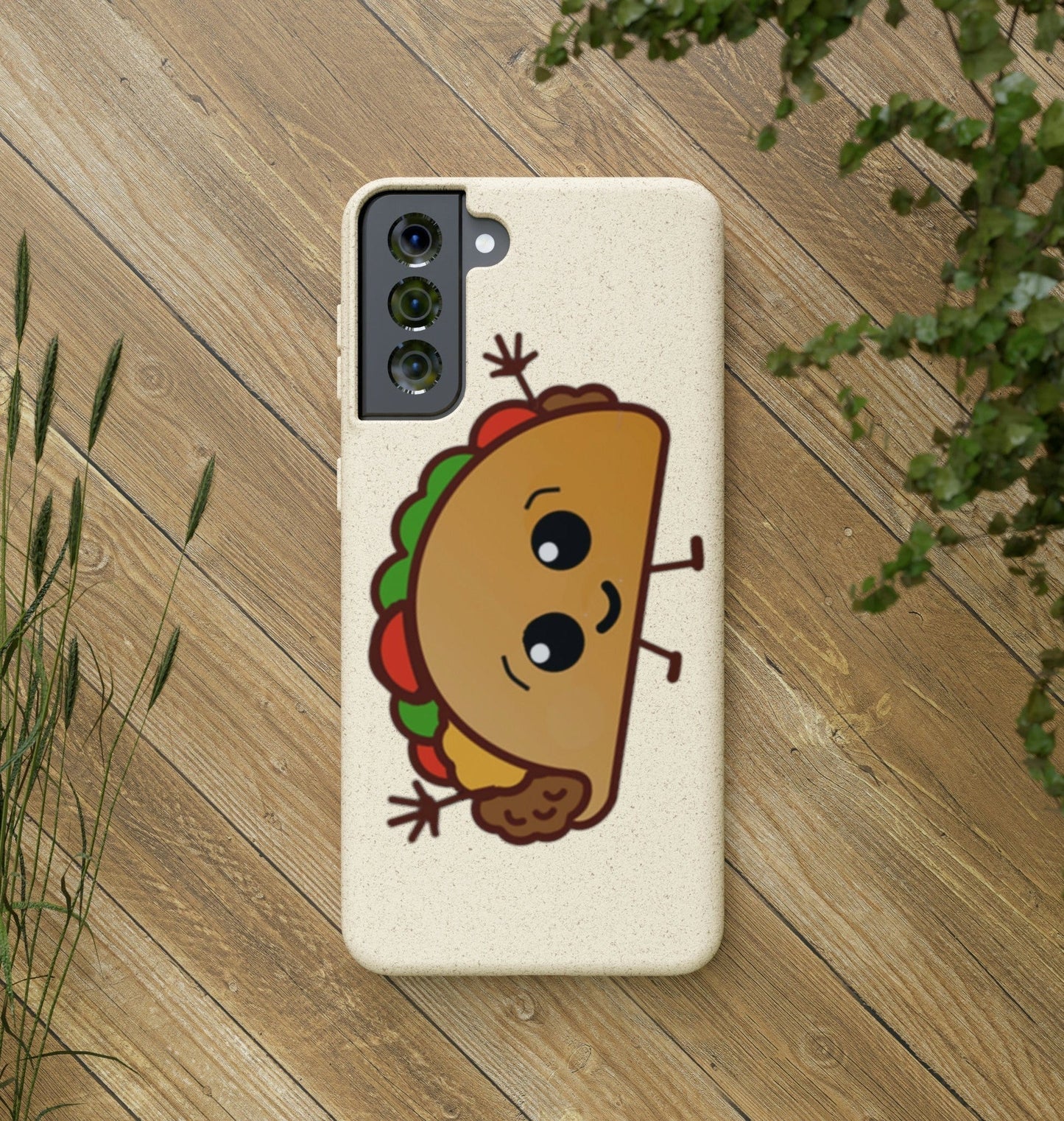 Best Phone Case Brands - Biodegradeable iPhone Case Earth Friendly Android Phone Case - Happy Taco Peep - Biodegradable - PhoneCaseBoss