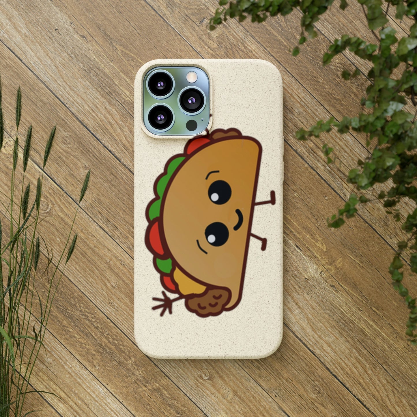 Best Phone Case Brands - Biodegradeable iPhone Case Earth Friendly Android Phone Case - Happy Taco Peep - Biodegradable - PhoneCaseBoss