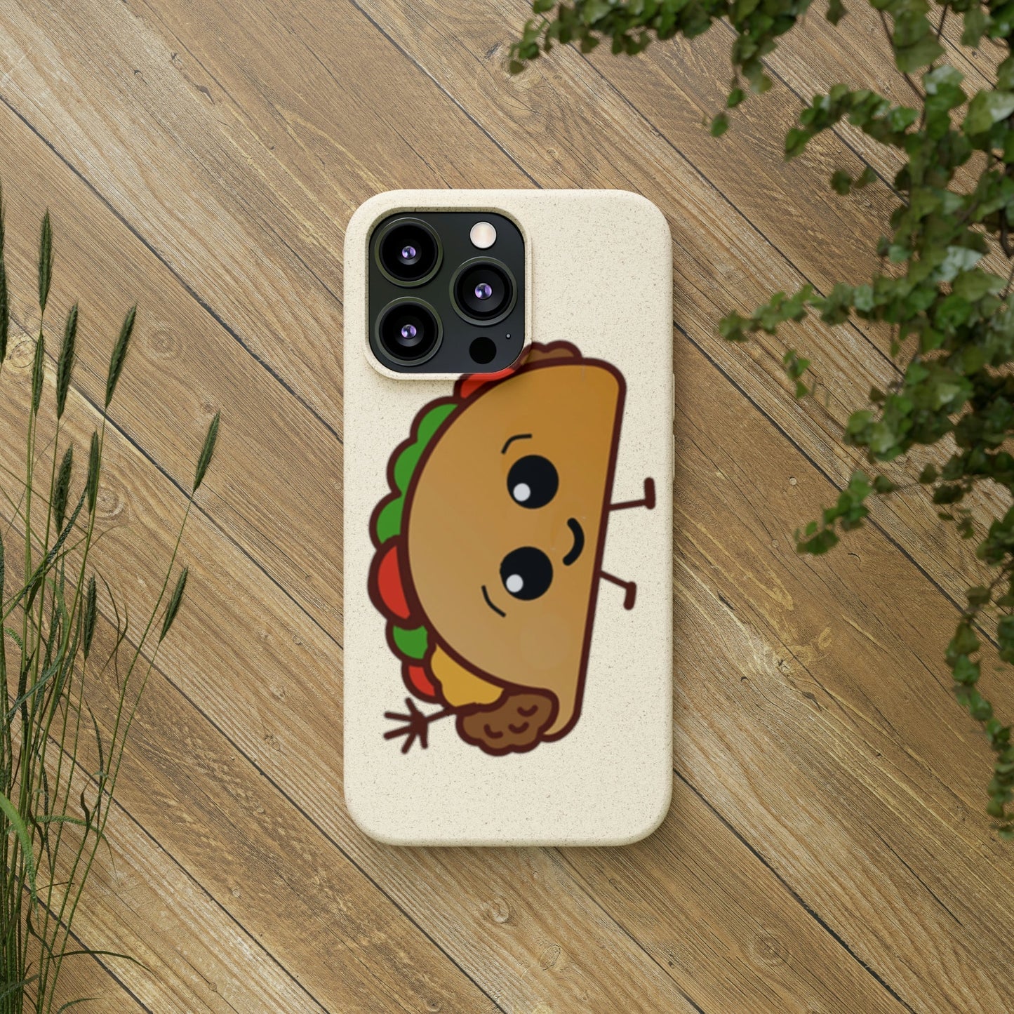 Best Phone Case Brands - Biodegradeable iPhone Case Earth Friendly Android Phone Case - Happy Taco Peep - Biodegradable - PhoneCaseBoss