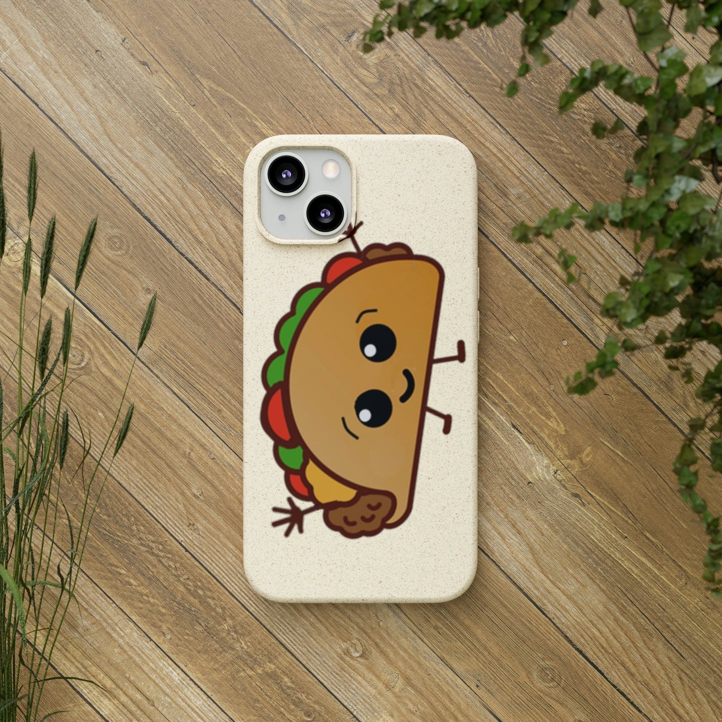 Best Phone Case Brands - Biodegradeable iPhone Case Earth Friendly Android Phone Case - Happy Taco Peep - Biodegradable - PhoneCaseBoss