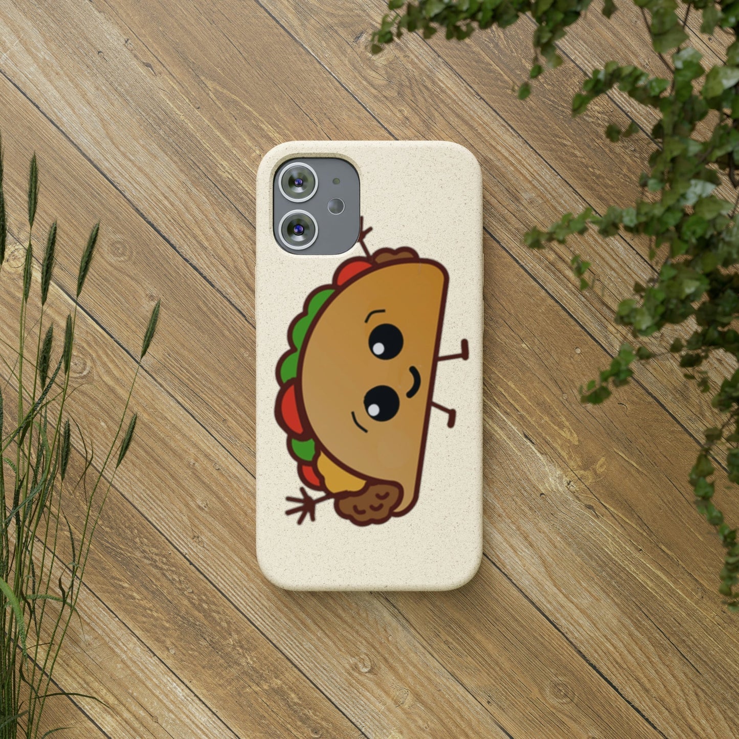 Best Phone Case Brands - Biodegradeable iPhone Case Earth Friendly Android Phone Case - Happy Taco Peep - Biodegradable - PhoneCaseBoss