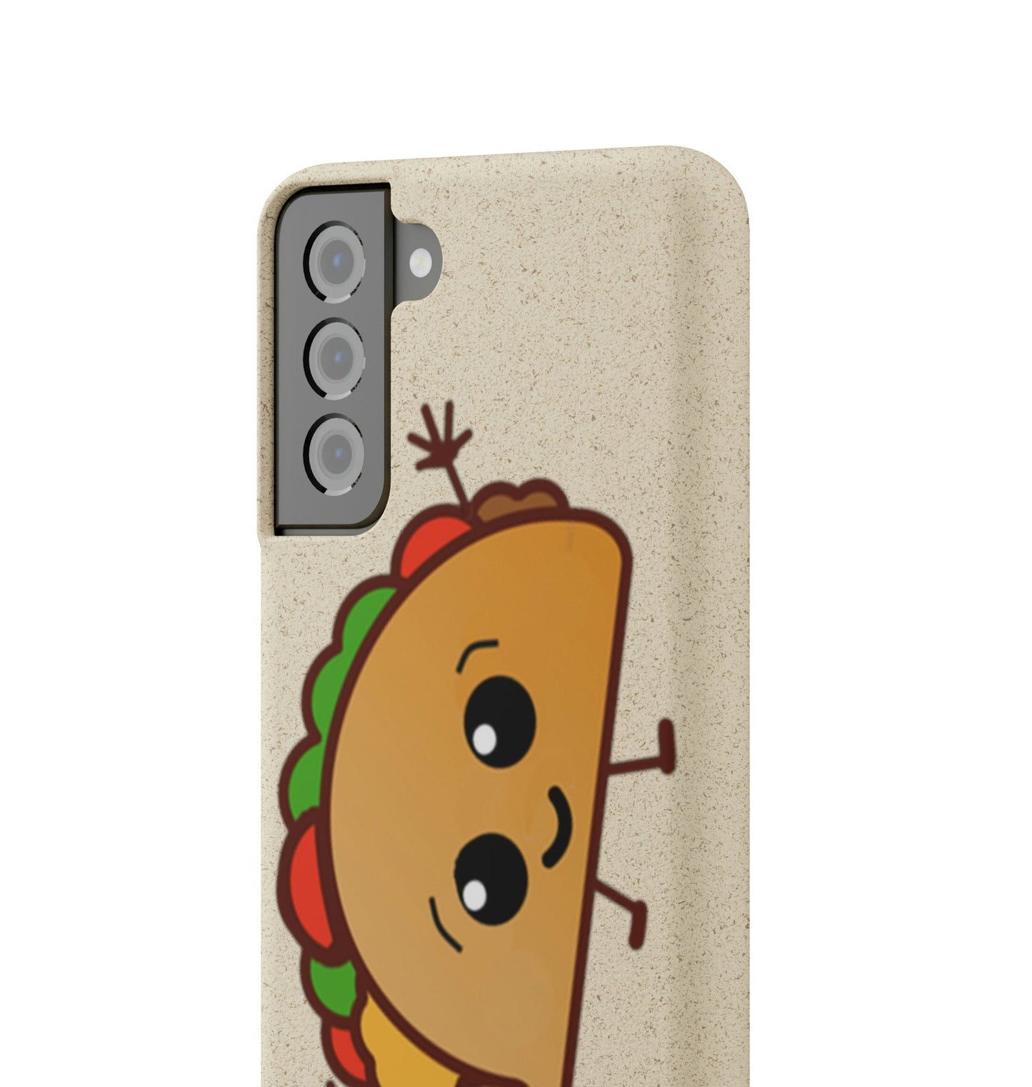 Best Phone Case Brands - Biodegradeable iPhone Case Earth Friendly Android Phone Case - Happy Taco Peep - Biodegradable - PhoneCaseBoss