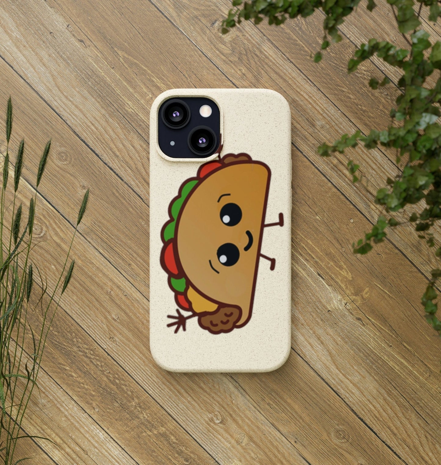 Best Phone Case Brands - Biodegradeable iPhone Case Earth Friendly Android Phone Case - Happy Taco Peep - Biodegradable - PhoneCaseBoss
