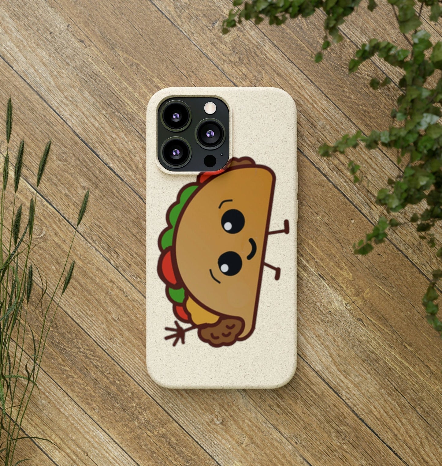 Best Phone Case Brands - Biodegradeable iPhone Case Earth Friendly Android Phone Case - Happy Taco Peep - Biodegradable - PhoneCaseBoss