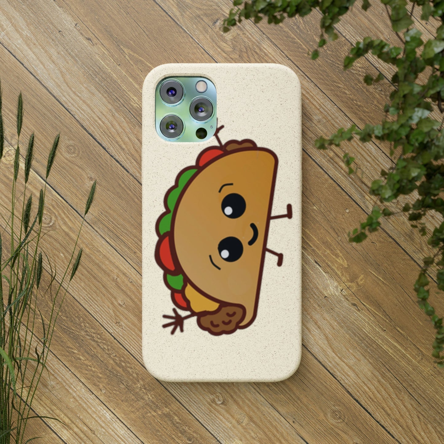 Best Phone Case Brands - Biodegradeable iPhone Case Earth Friendly Android Phone Case - Happy Taco Peep - Biodegradable - PhoneCaseBoss