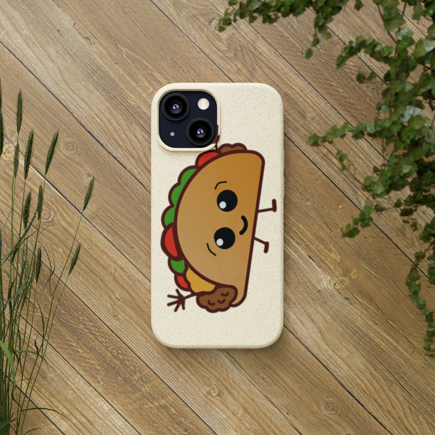 Best Phone Case Brands - Biodegradeable iPhone Case Earth Friendly Android Phone Case - Happy Taco Peep - Biodegradable - PhoneCaseBoss