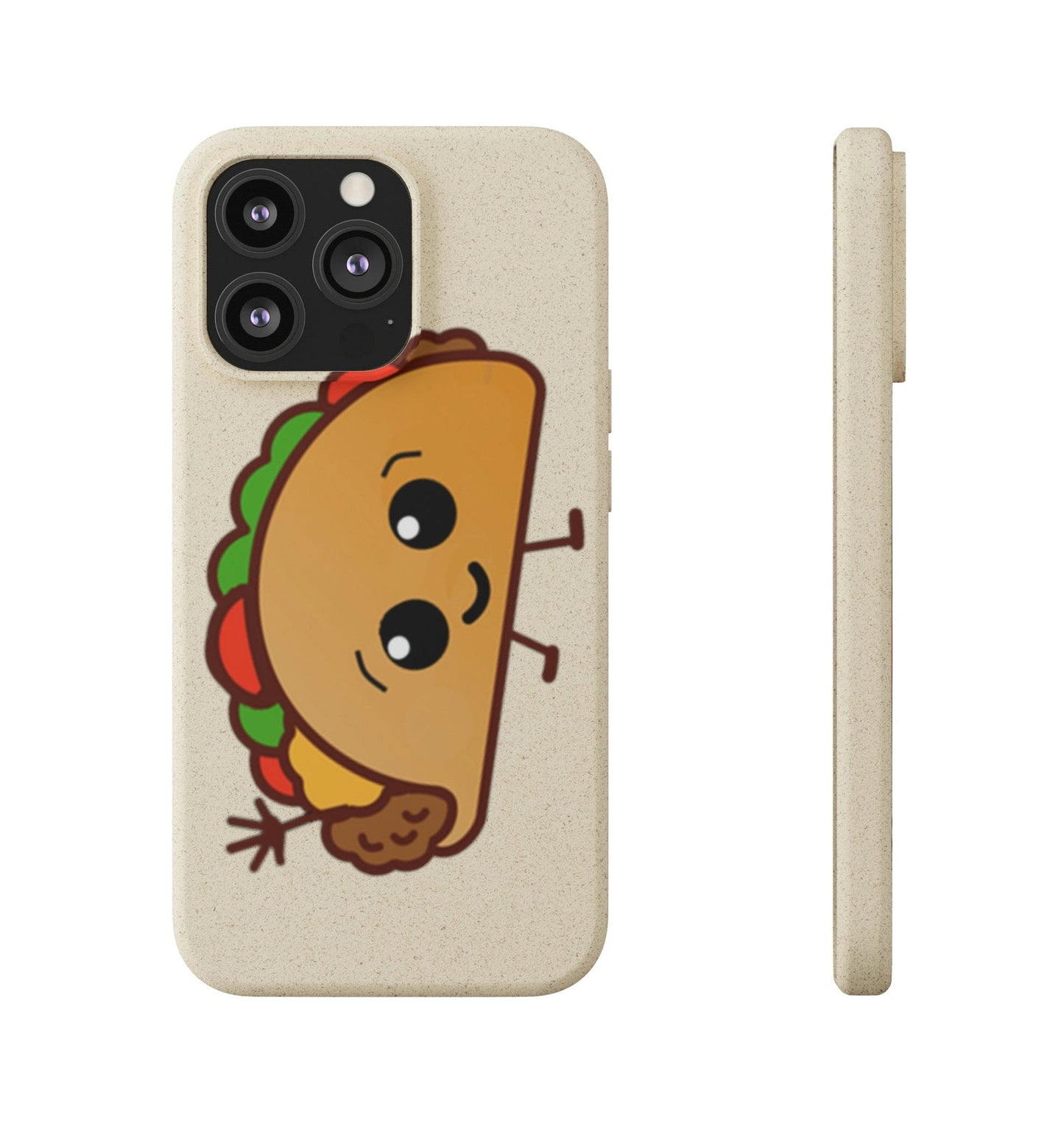 Best Phone Case Brands - Biodegradeable iPhone Case Earth Friendly Android Phone Case - Happy Taco Peep - Biodegradable - PhoneCaseBoss