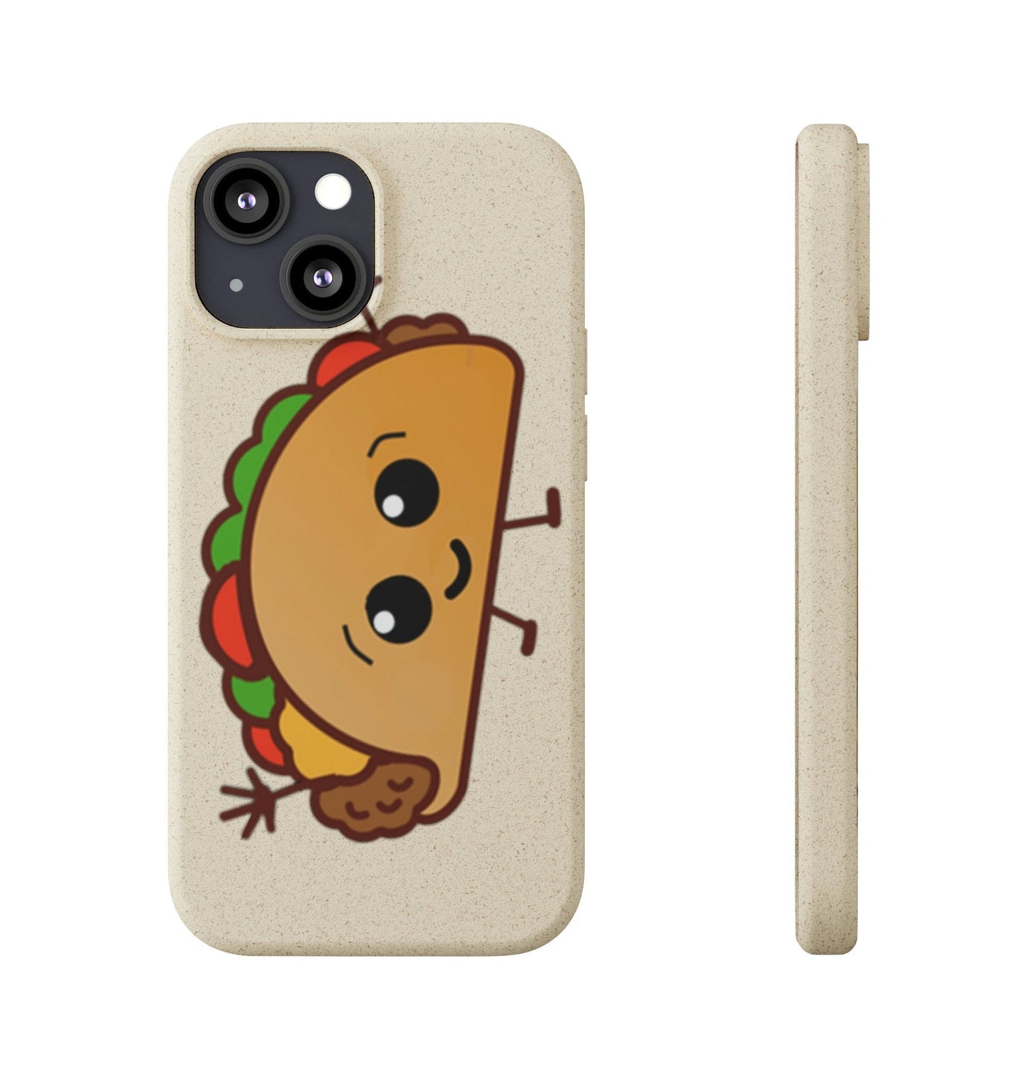 Best Phone Case Brands - Biodegradeable iPhone Case Earth Friendly Android Phone Case - Happy Taco Peep - Biodegradable - PhoneCaseBoss