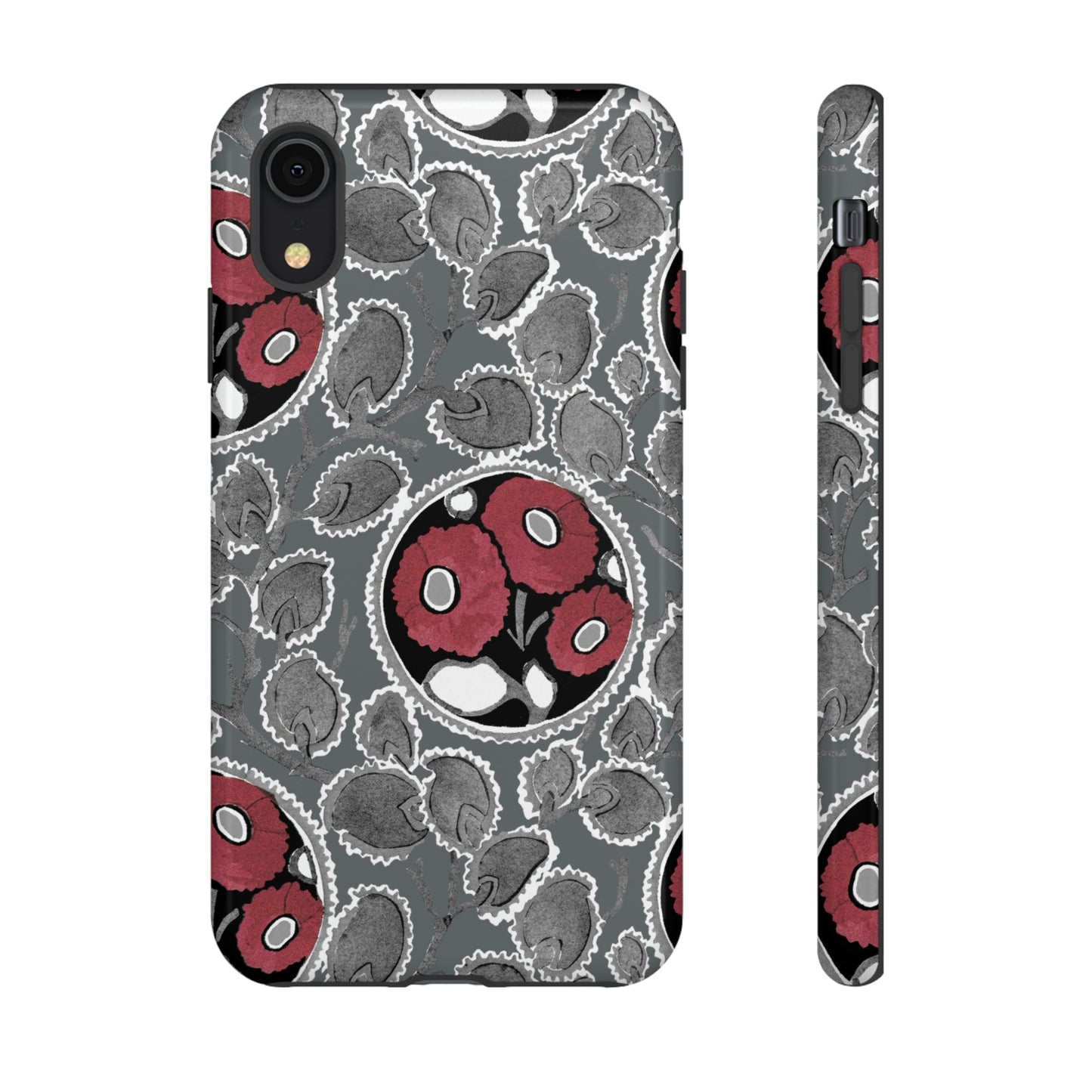 Phone Case-MOODY FLOWER | Tough-iPhone XR-Glossy-PhoneCaseBoss-Phone-Best-Phone-Cases